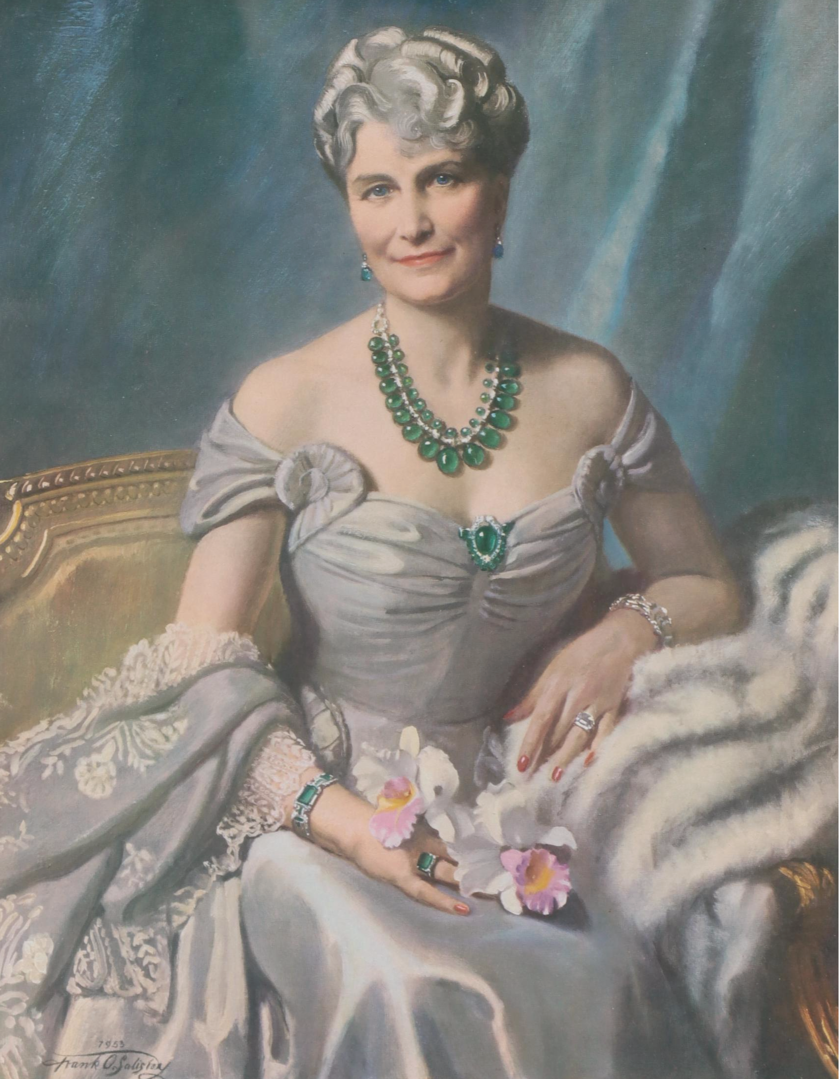 Francis Owen Salisbury Offset Lithographs "Marjorie Merryweather Post"