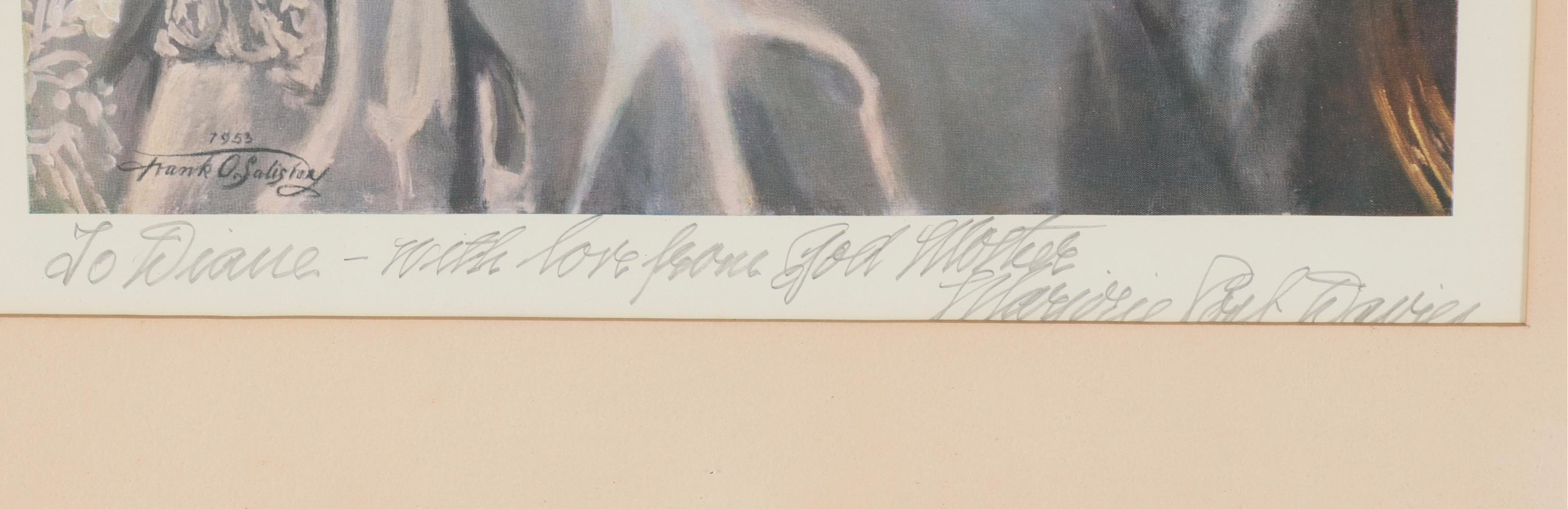 Francis Owen Salisbury Offset Lithographs "Marjorie Merryweather Post"