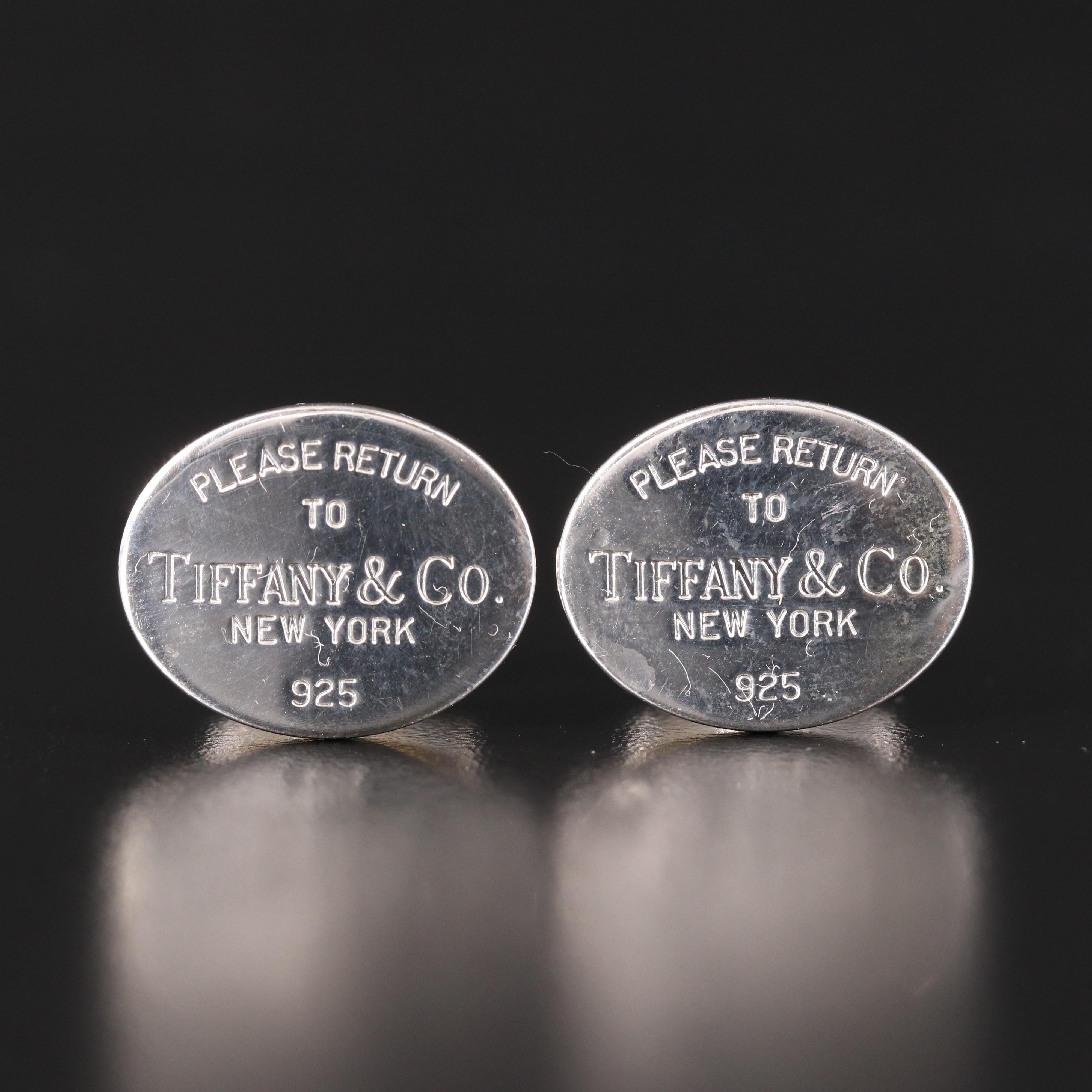 Tiffany & Co. "Return to Tiffany" Sterling Cufflinks