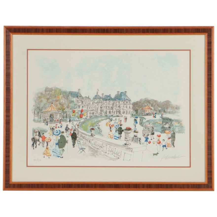 Urbain Huchet Lithograph "Montmartre"