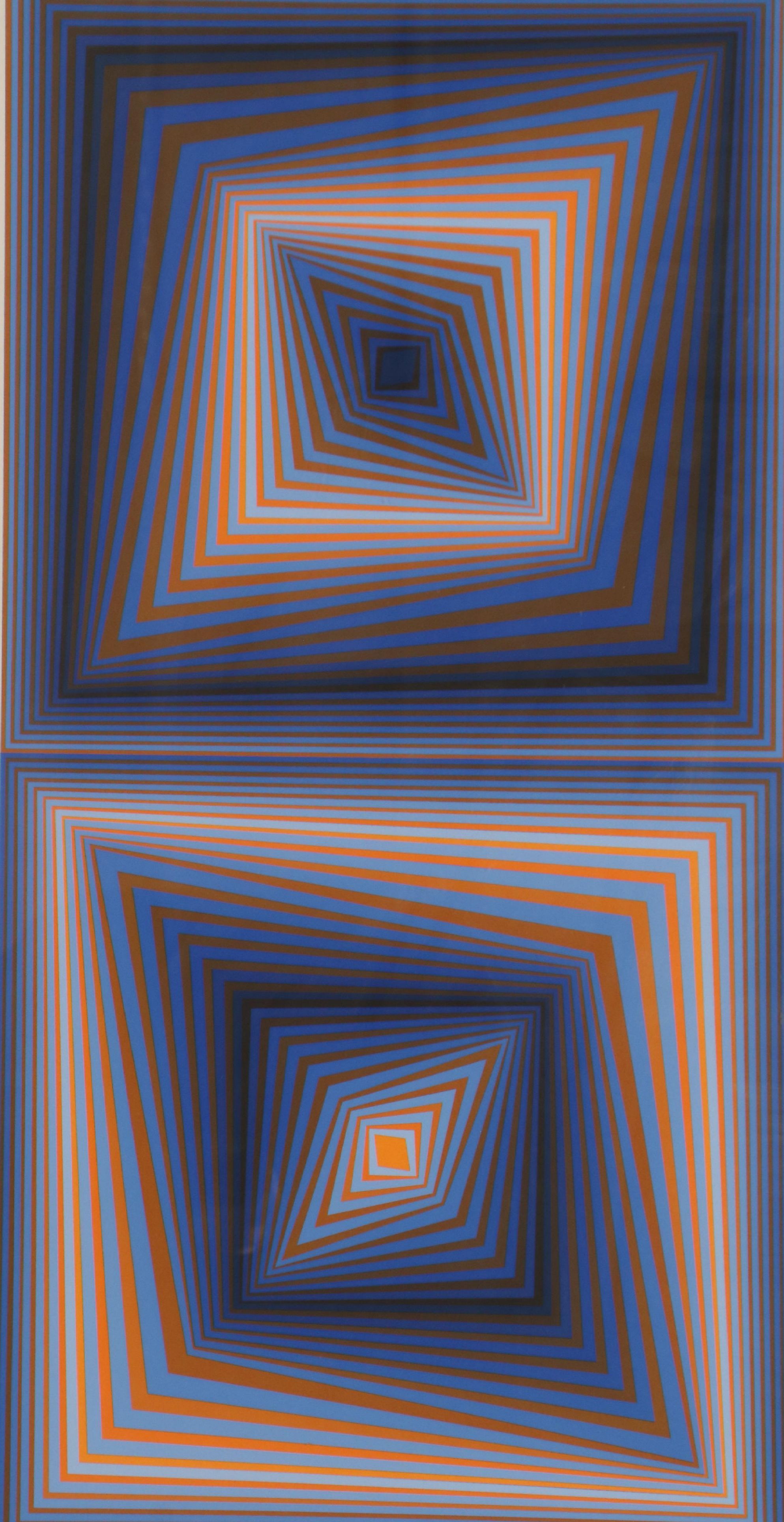 Victor Vasarely Serigraph "Bi-Rhombs," 1977