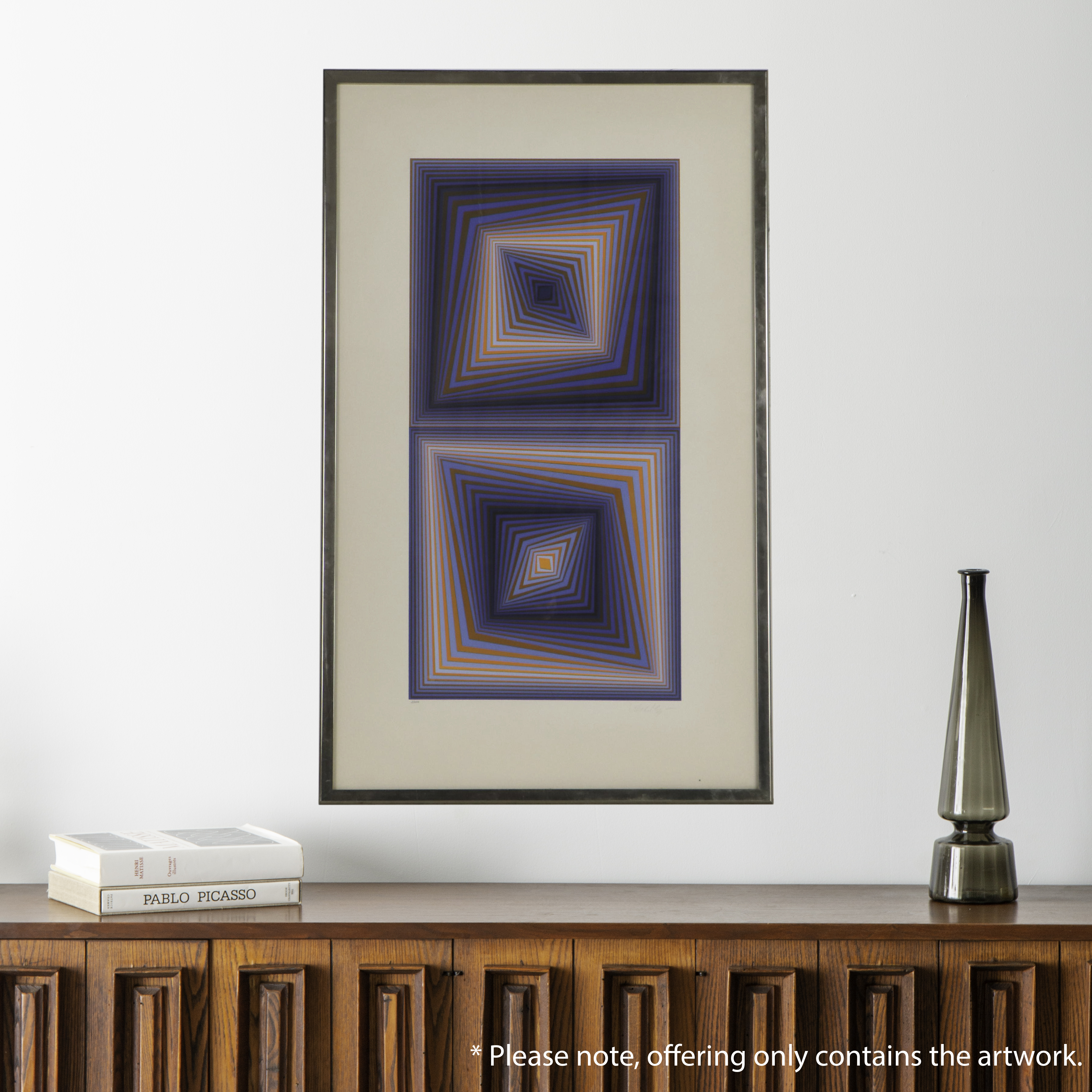 Victor Vasarely Serigraph "Bi-Rhombs," 1977