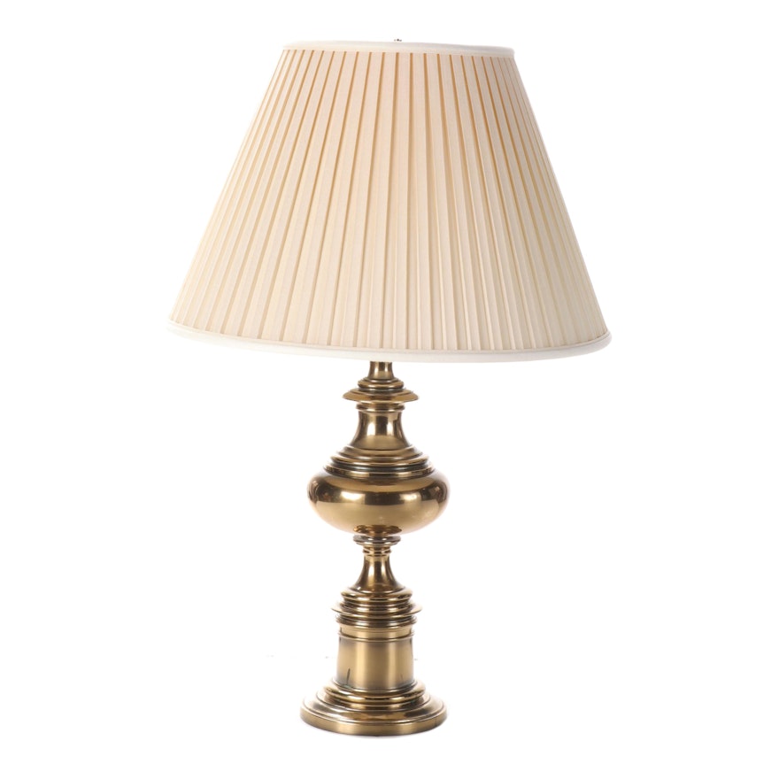 Spun Brass Table Lamp, Mid-20th Century