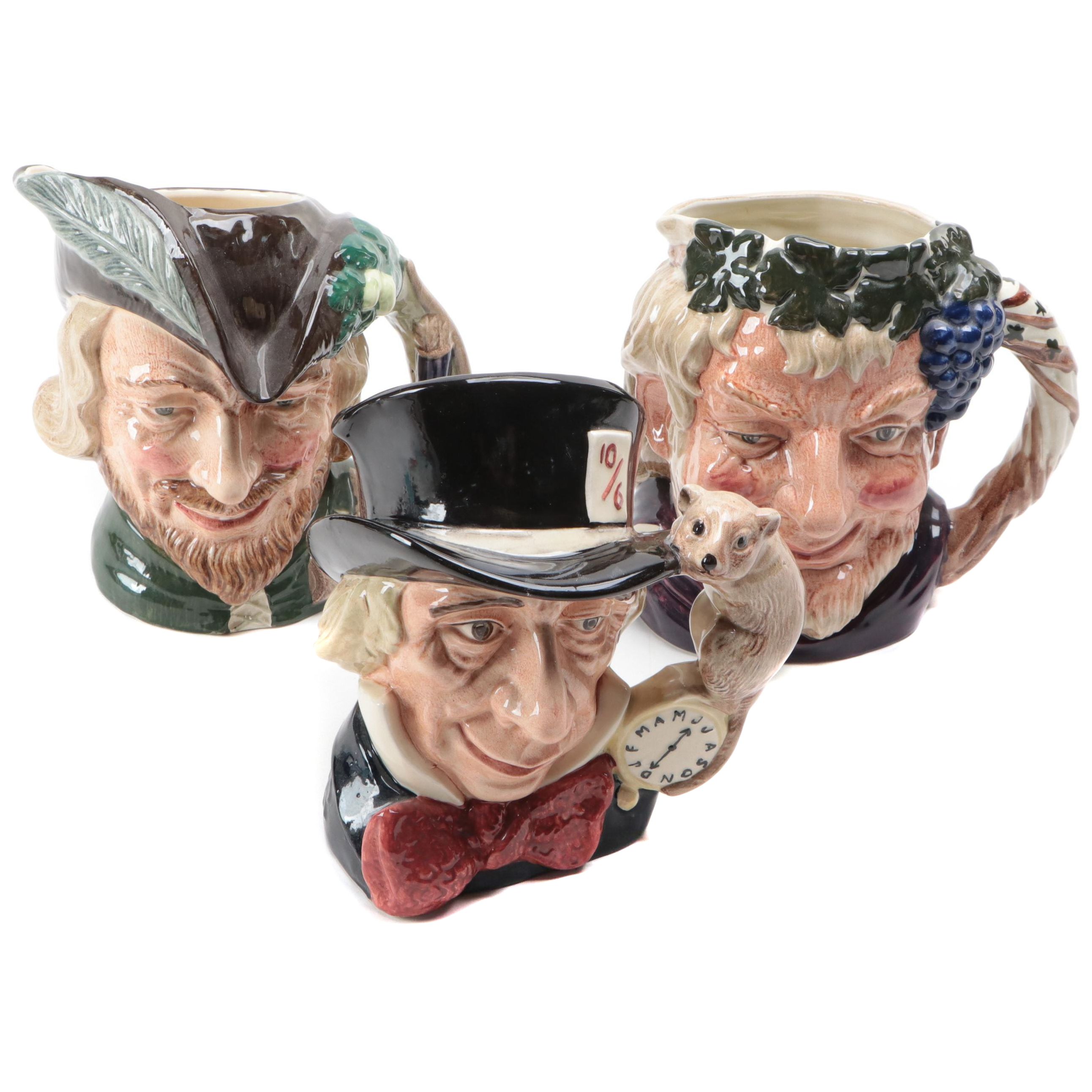 Royal Doulton "Bacchus", "Robin Hood" and Other Character Jugs