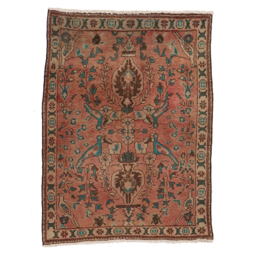 3'3 x 4'7 Hand-Knotted Persian Hamadan Area Rug