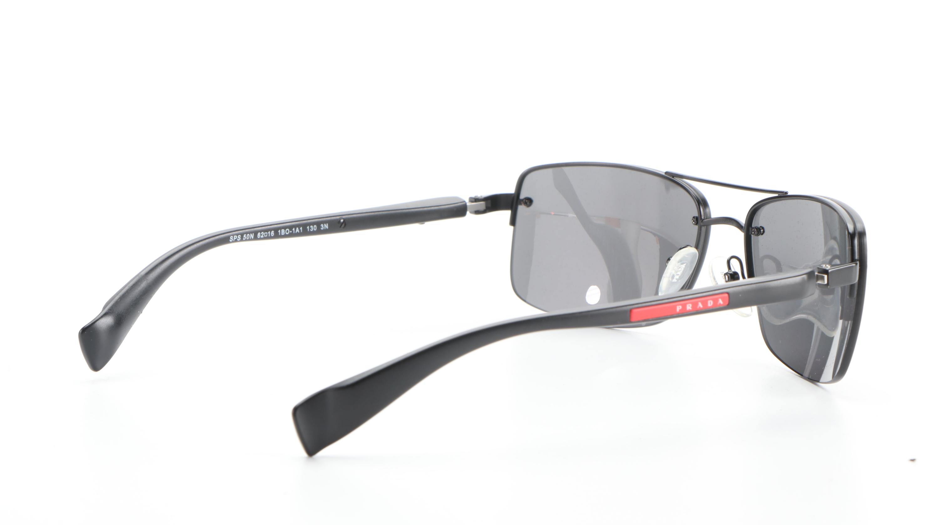 Prada Linea Rossa SPS 50N Rectangular Sunglasses with Case