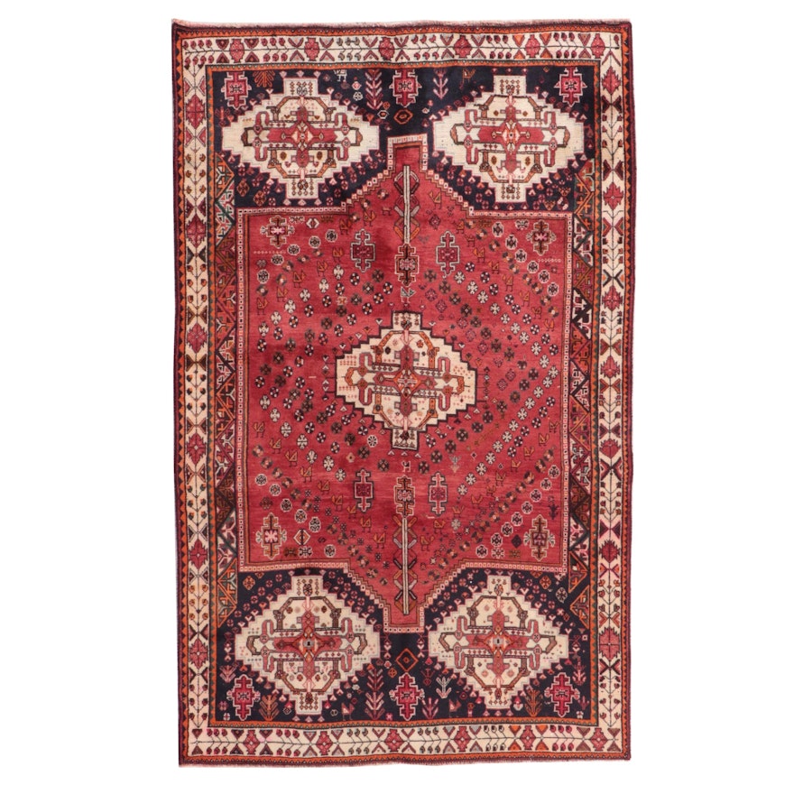 5'3 x 8'5 Hand-Knotted Persian Abadeh Area Rug