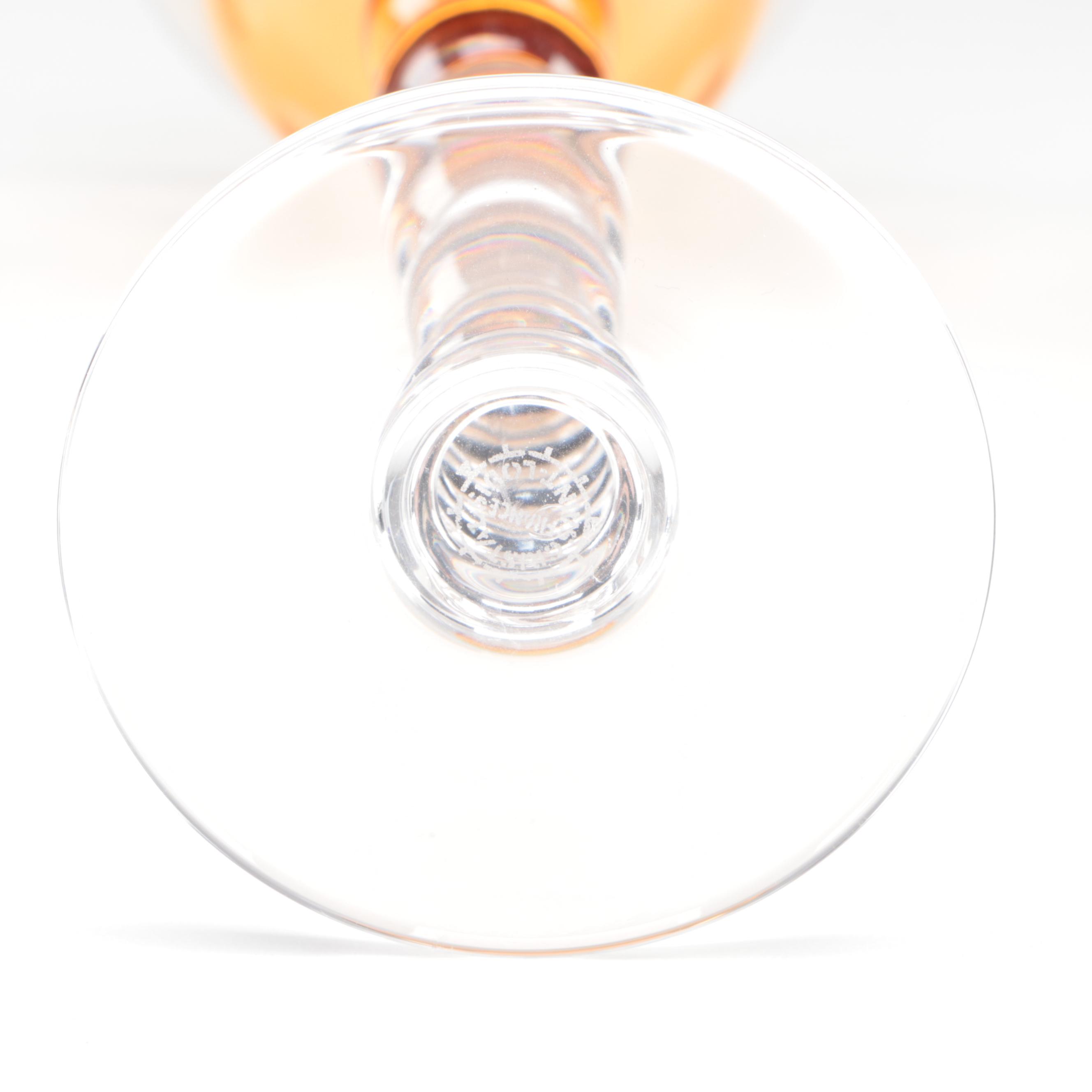 St. Louis Crystal "Bubbles" Hock Wine Stemware