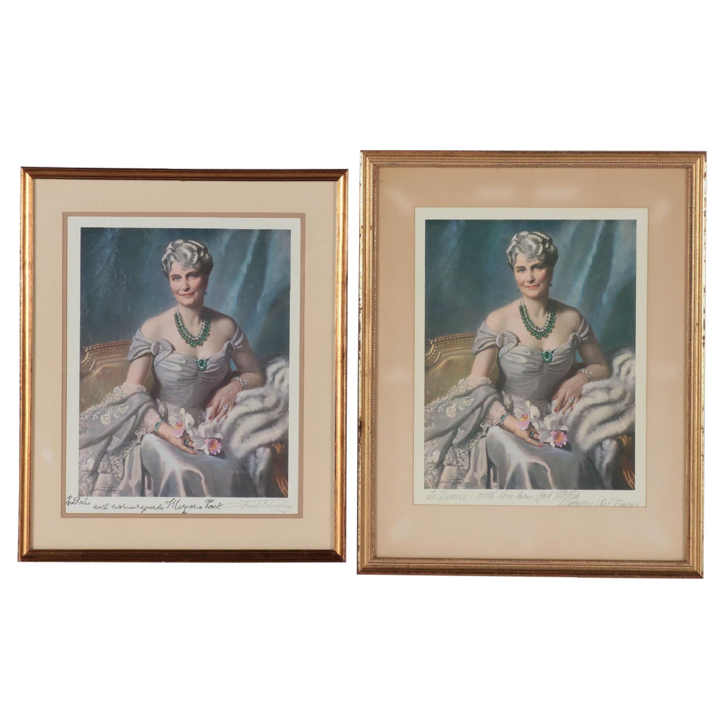 Francis Owen Salisbury Offset Lithographs "Marjorie Merryweather Post"
