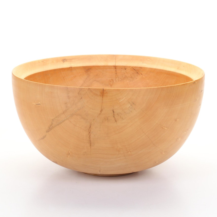 Jim Eliopulos Turned Box Elder Wood Bowl