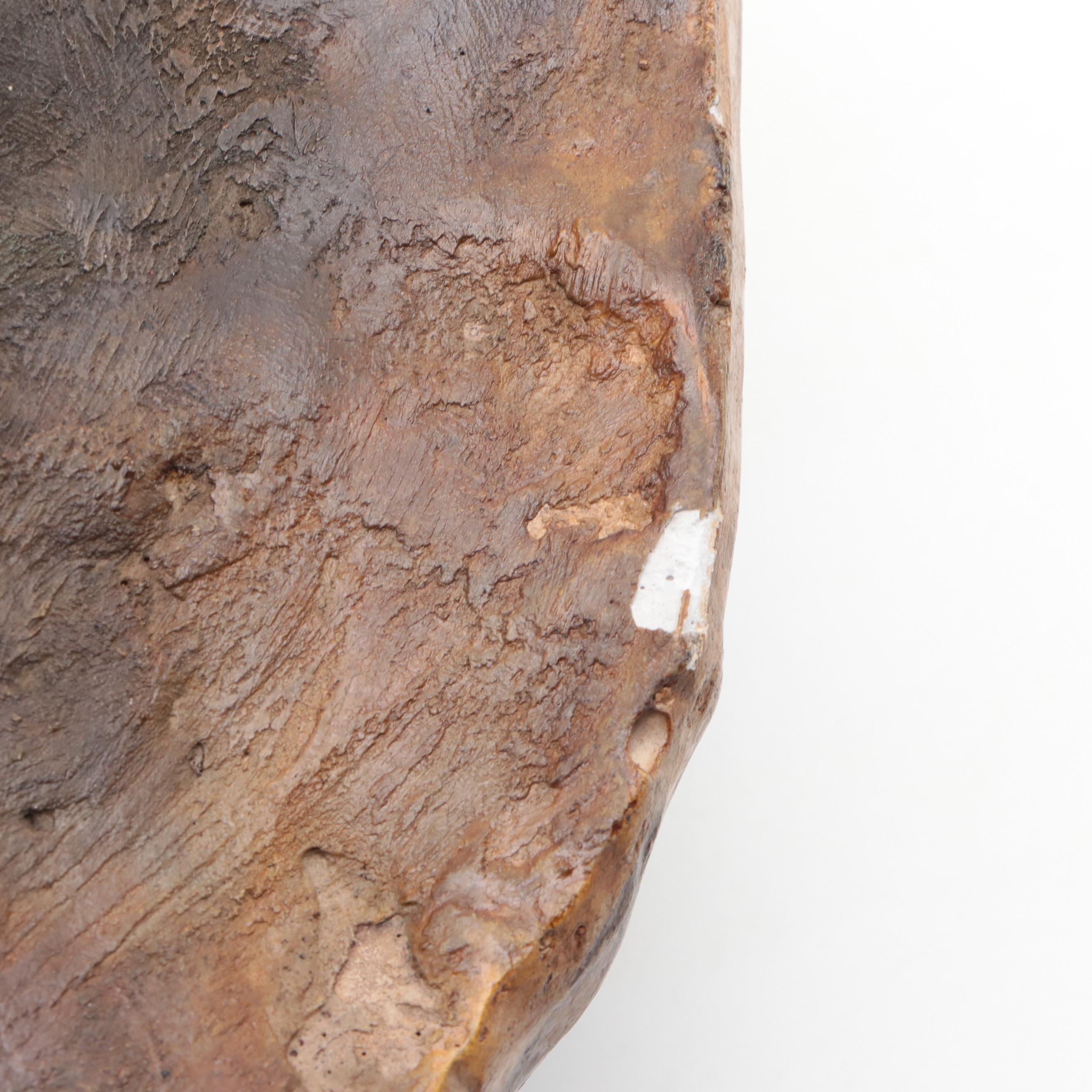 Attila Tivadar Studio Cast Gypsum Horse Centerpiece Bowl