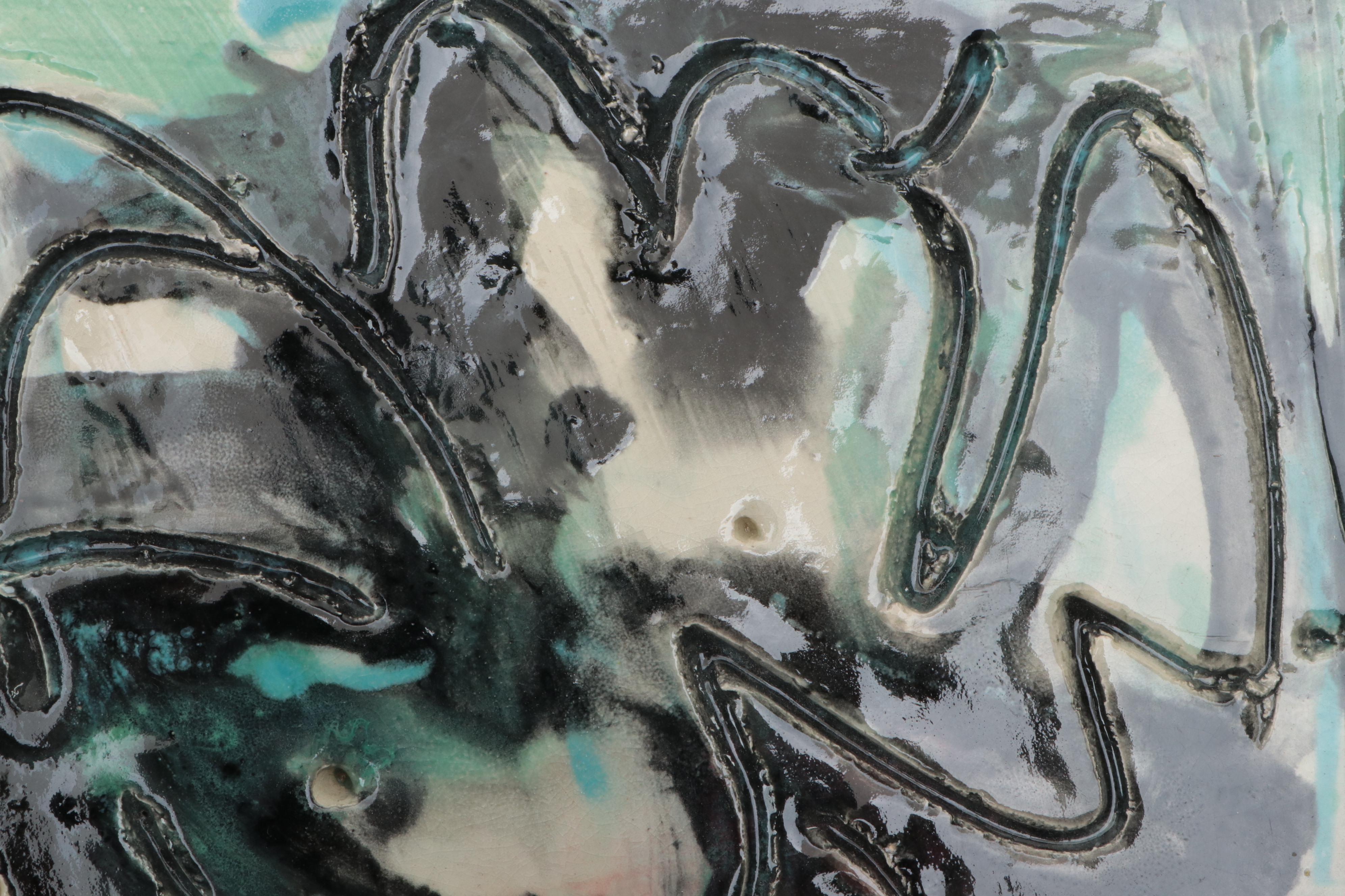 Sarah Roush Abstract Ceramic Sculptural Tiles