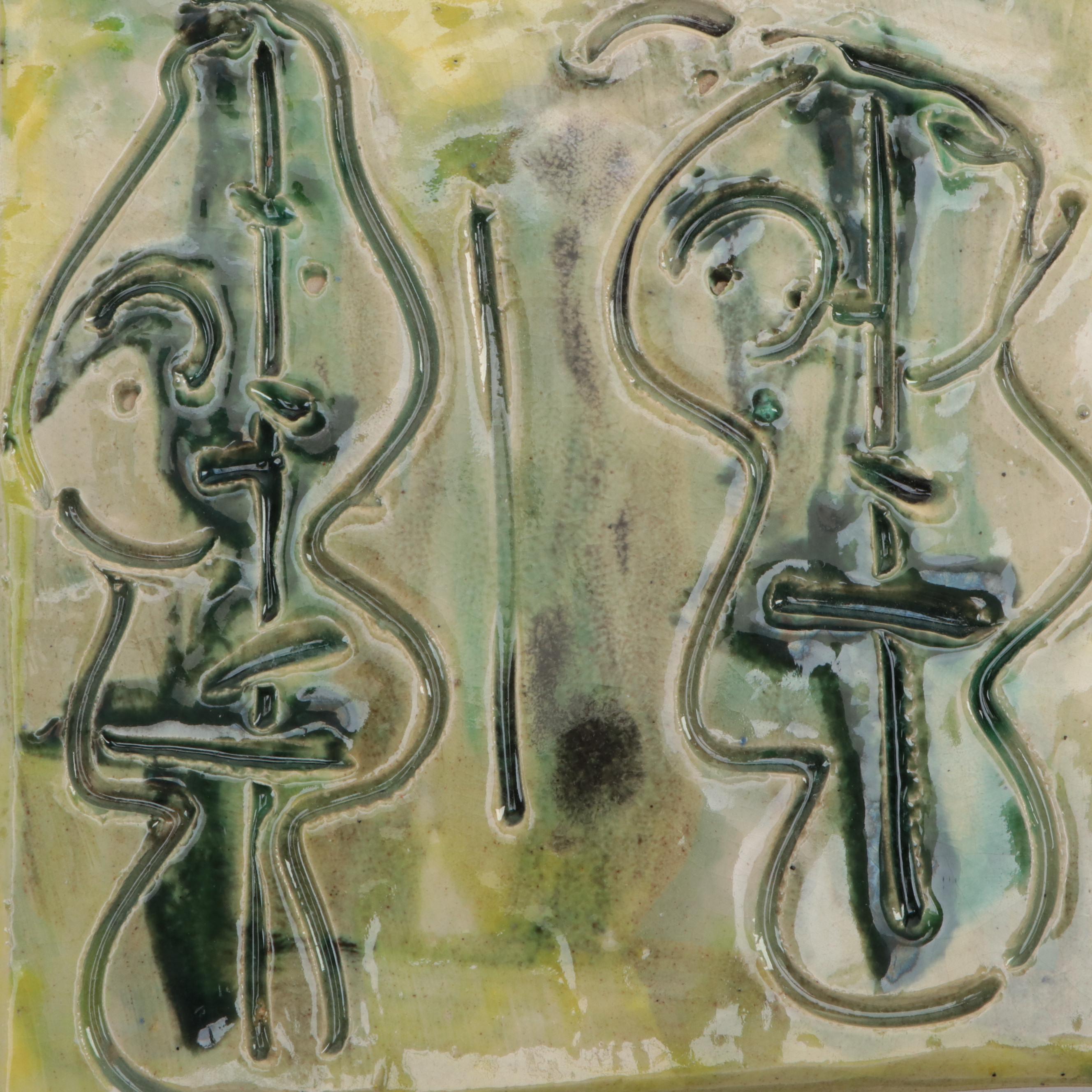 Sarah Roush Abstract Ceramic Sculptural Tiles