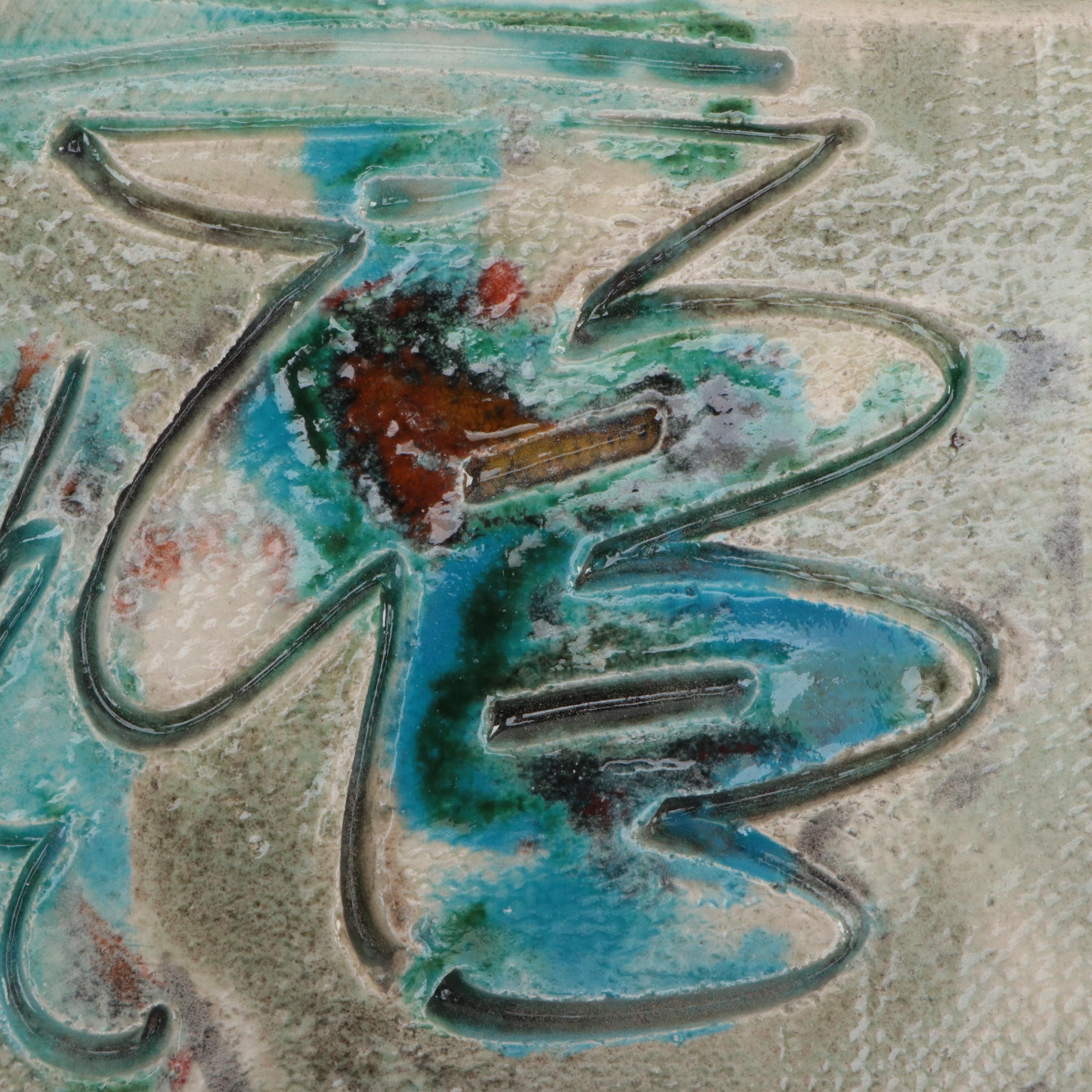 Sarah Roush Abstract Ceramic Sculptural Tiles