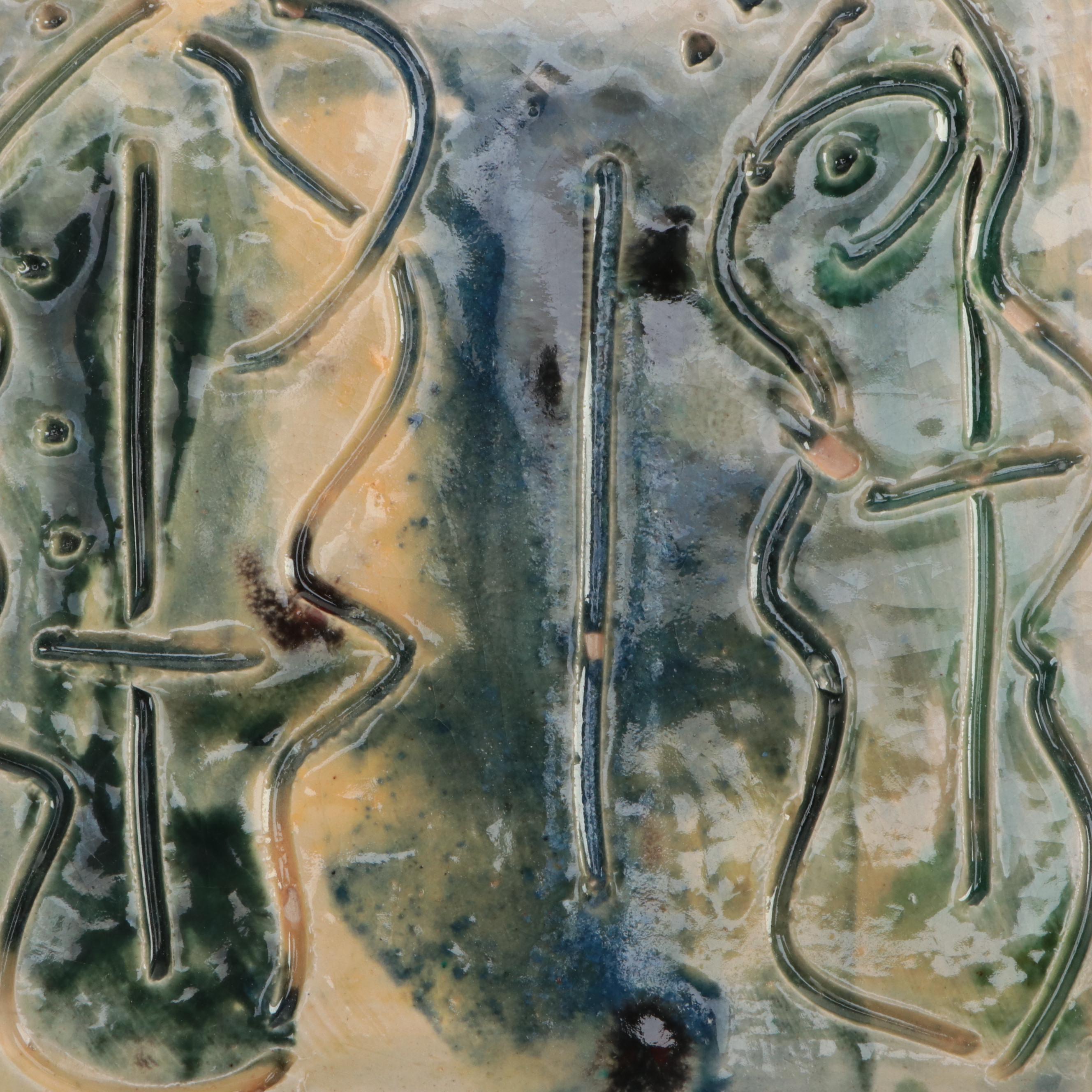 Sarah Roush Abstract Ceramic Sculptural Tiles