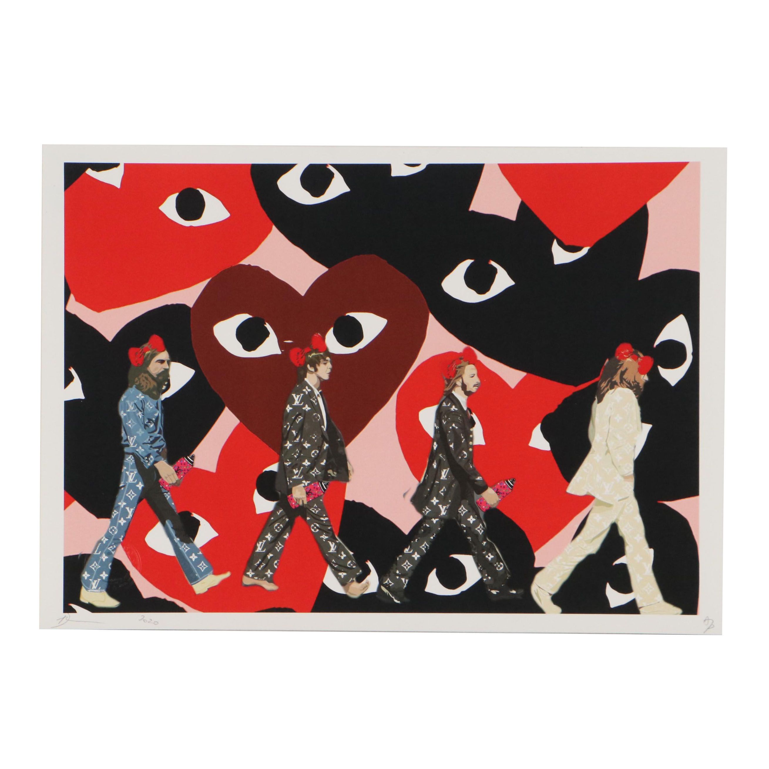 Death NYC Pop Art Graphic Print of The Beatles, 2020