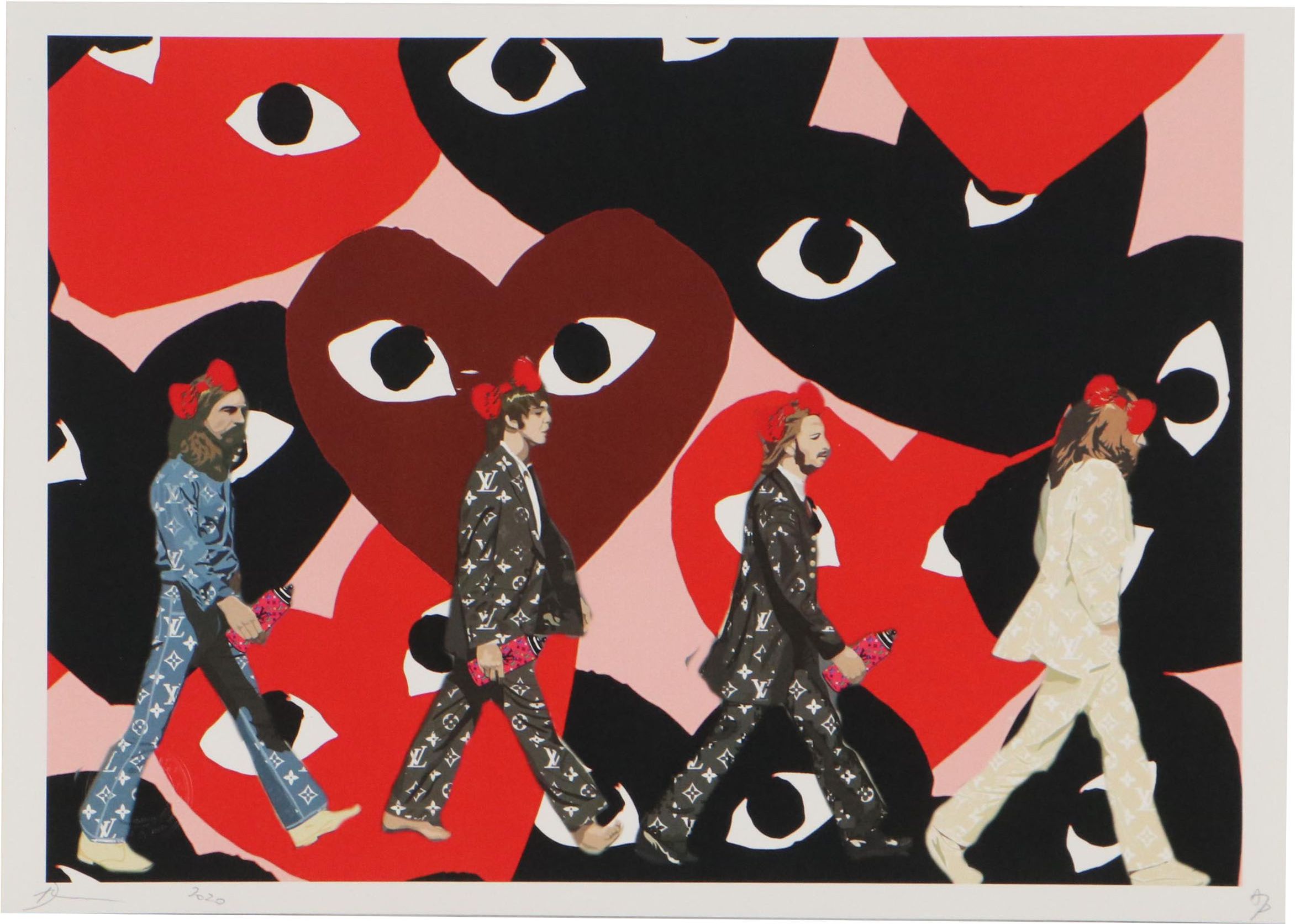 Death NYC Pop Art Graphic Print of The Beatles, 2020