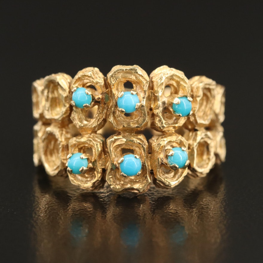 18K Turquoise Ring