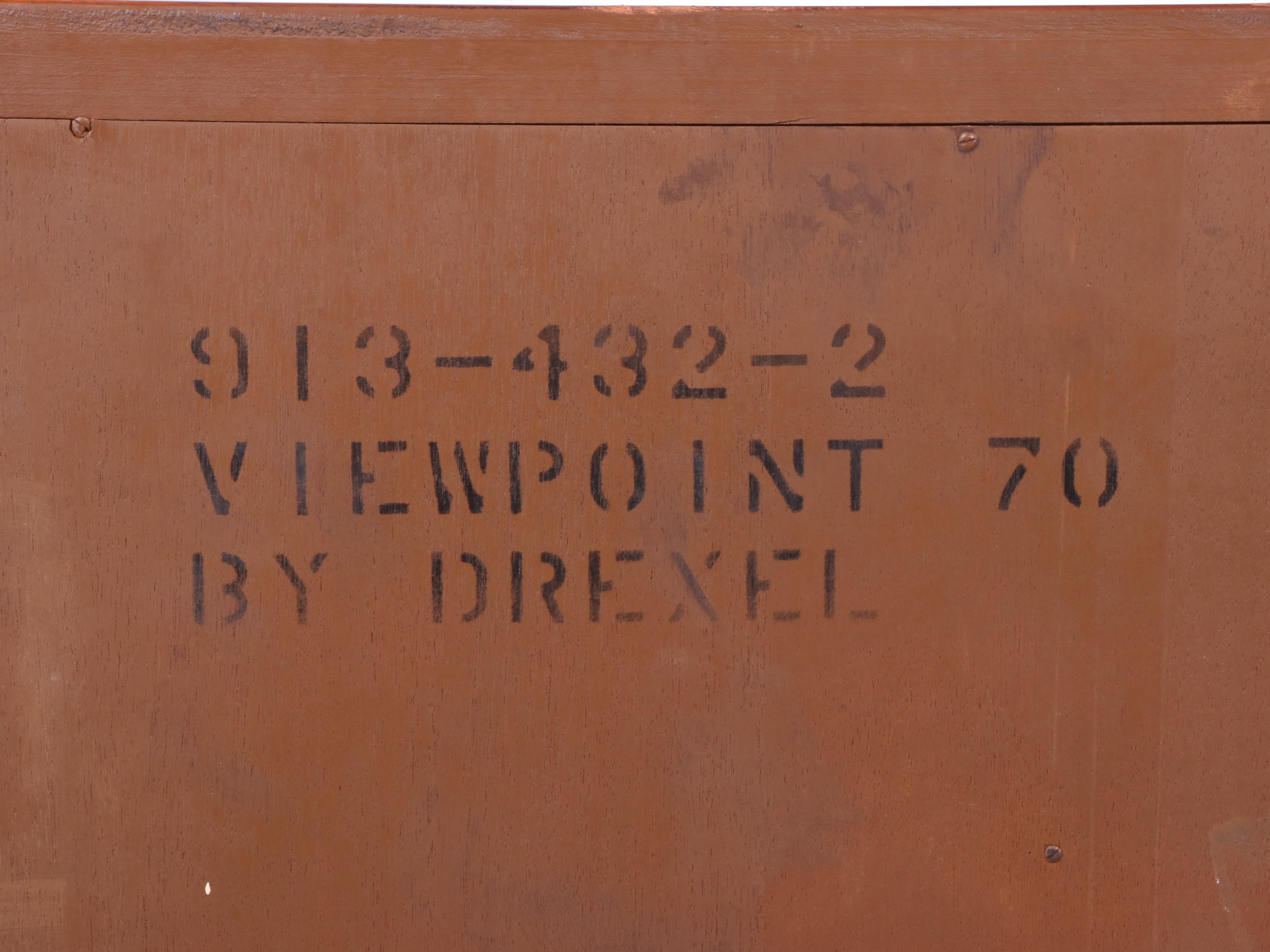 Drexel "Viewpoint 70" Mid Century Modern Walnut Gentleman's Chest