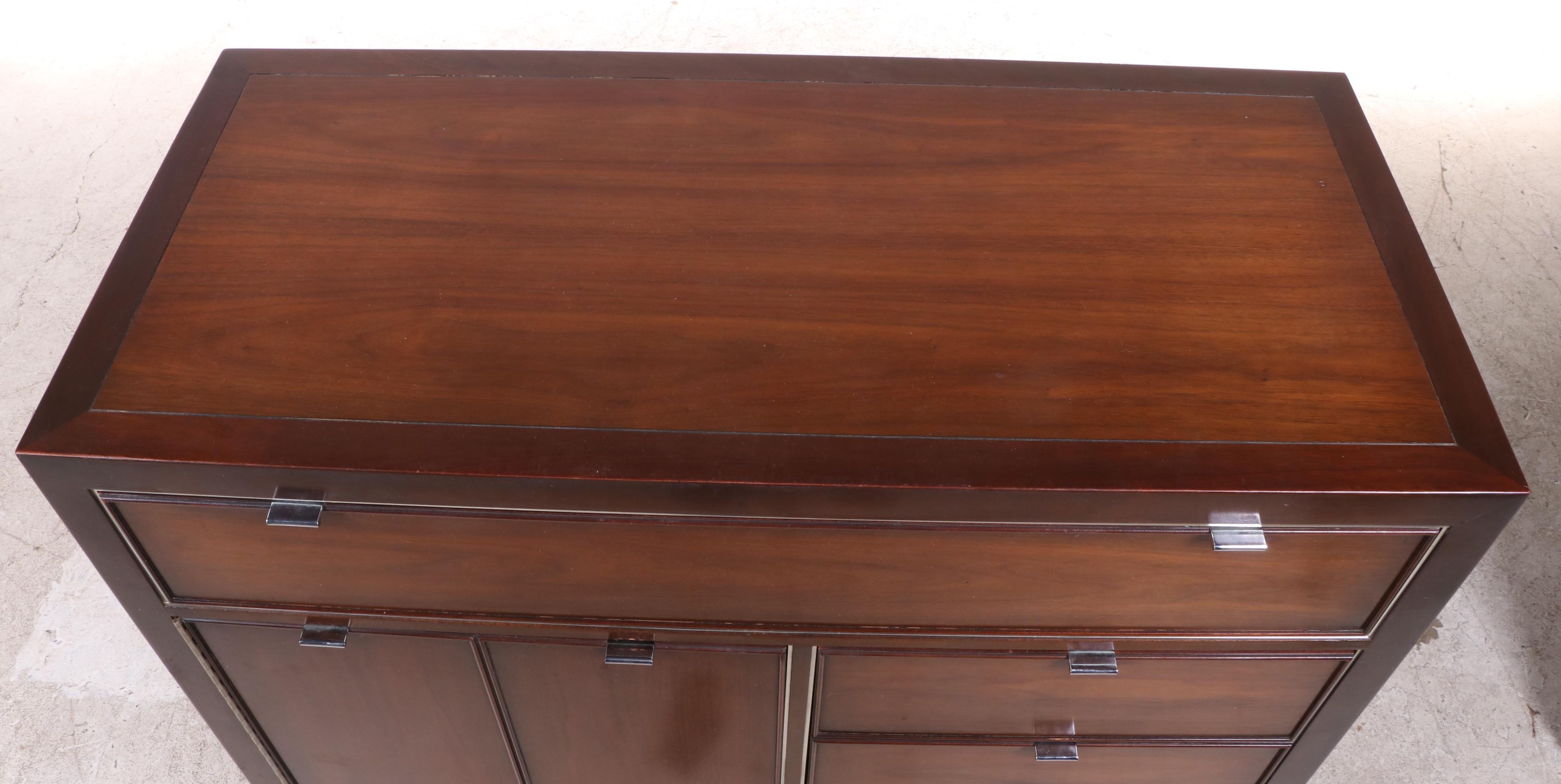 Drexel "Viewpoint 70" Mid Century Modern Walnut Gentleman's Chest