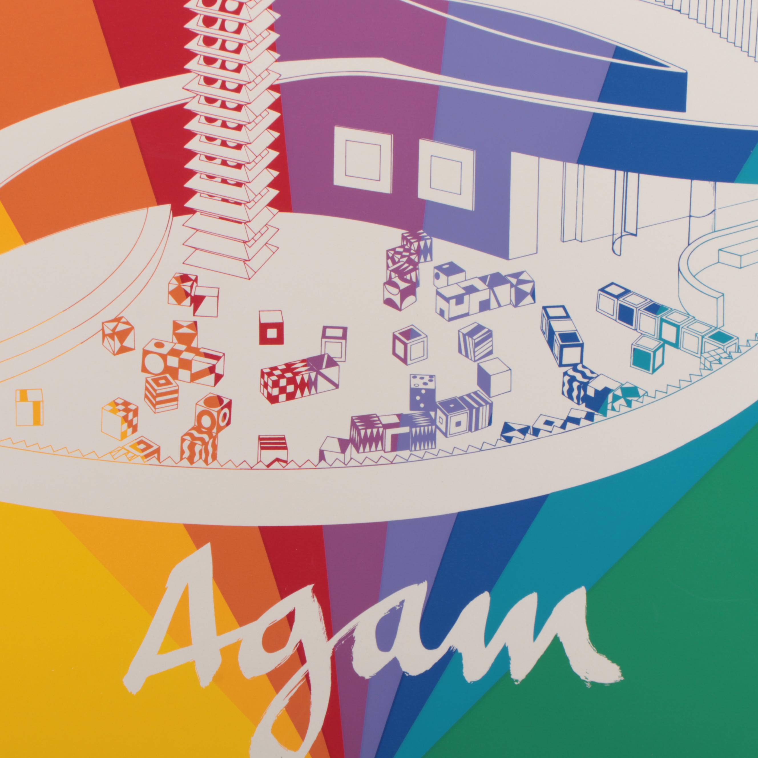 Yaacov Agam Serigraph Poster "Panoramagram V," Circa 1980