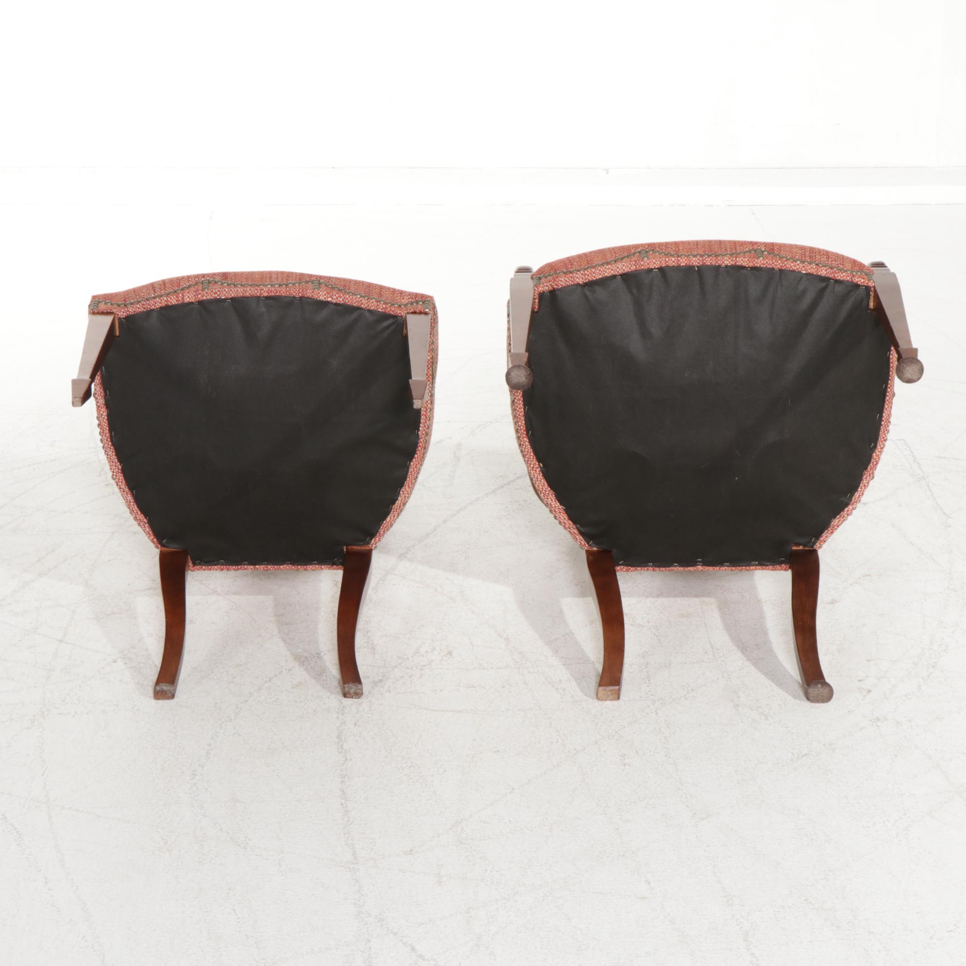 Ten Hepplewhite Style Mahogany Prince of Wales Featherback Dining Chairs