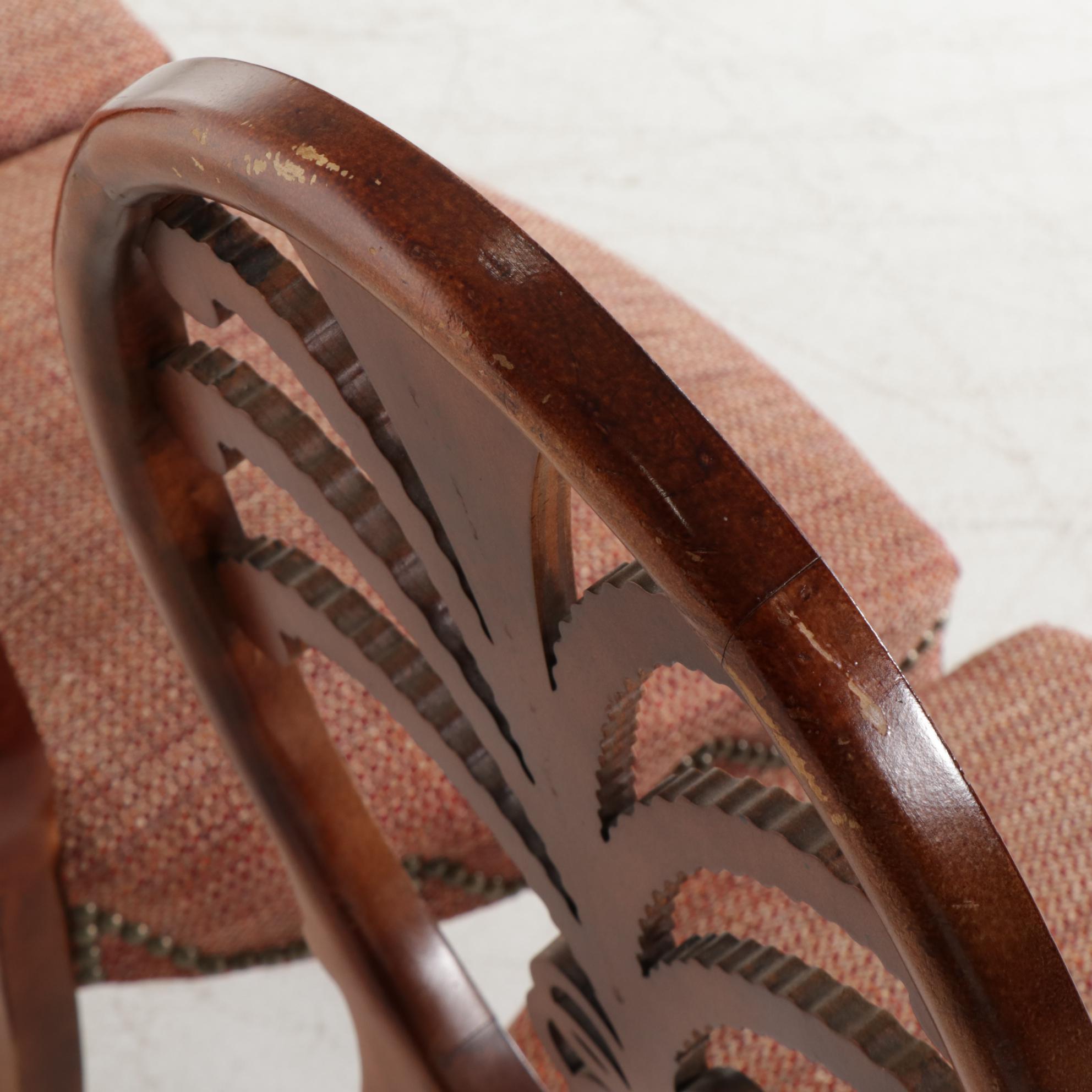 Ten Hepplewhite Style Mahogany Prince of Wales Featherback Dining Chairs