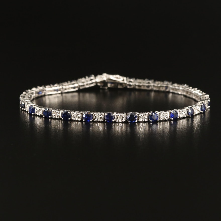 Sterling Sapphire Bracelet