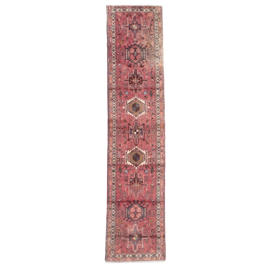 2'5 x 10'11 Hand-Knotted Indo-Persian Karaja Carpet Runner