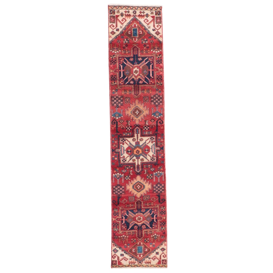2'1 x 10'1 Hand-Knotted Persian Karaja Carpet Runner