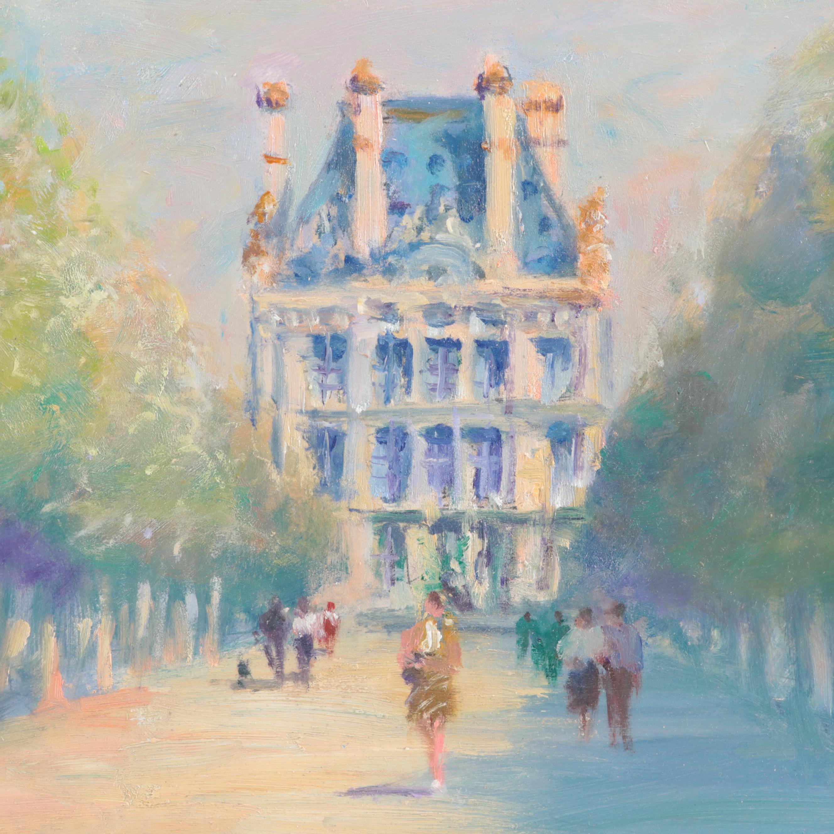 Nino Pippa Oil Painting "Paris - Tuileries Gardens," 2014
