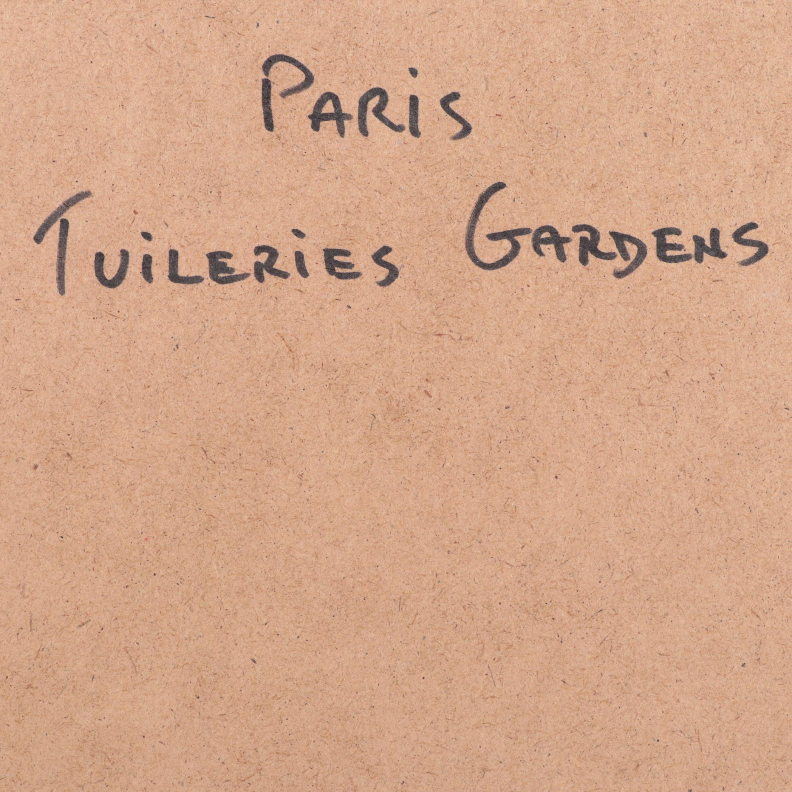 Nino Pippa Oil Painting "Paris - Tuileries Gardens," 2014