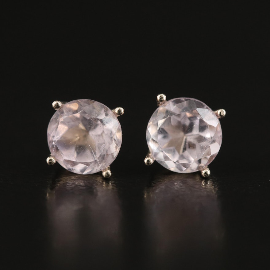 14K Amethyst Stud Earrings