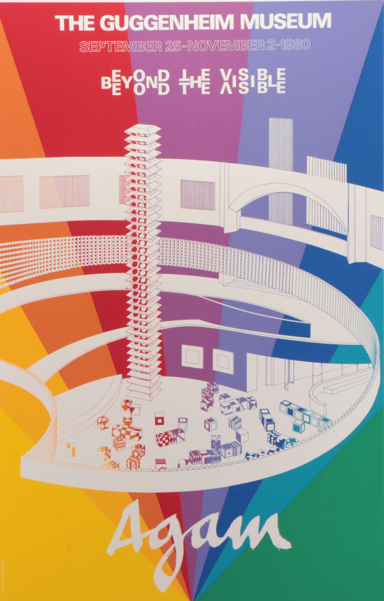 Yaacov Agam Serigraph Poster "Panoramagram V," Circa 1980