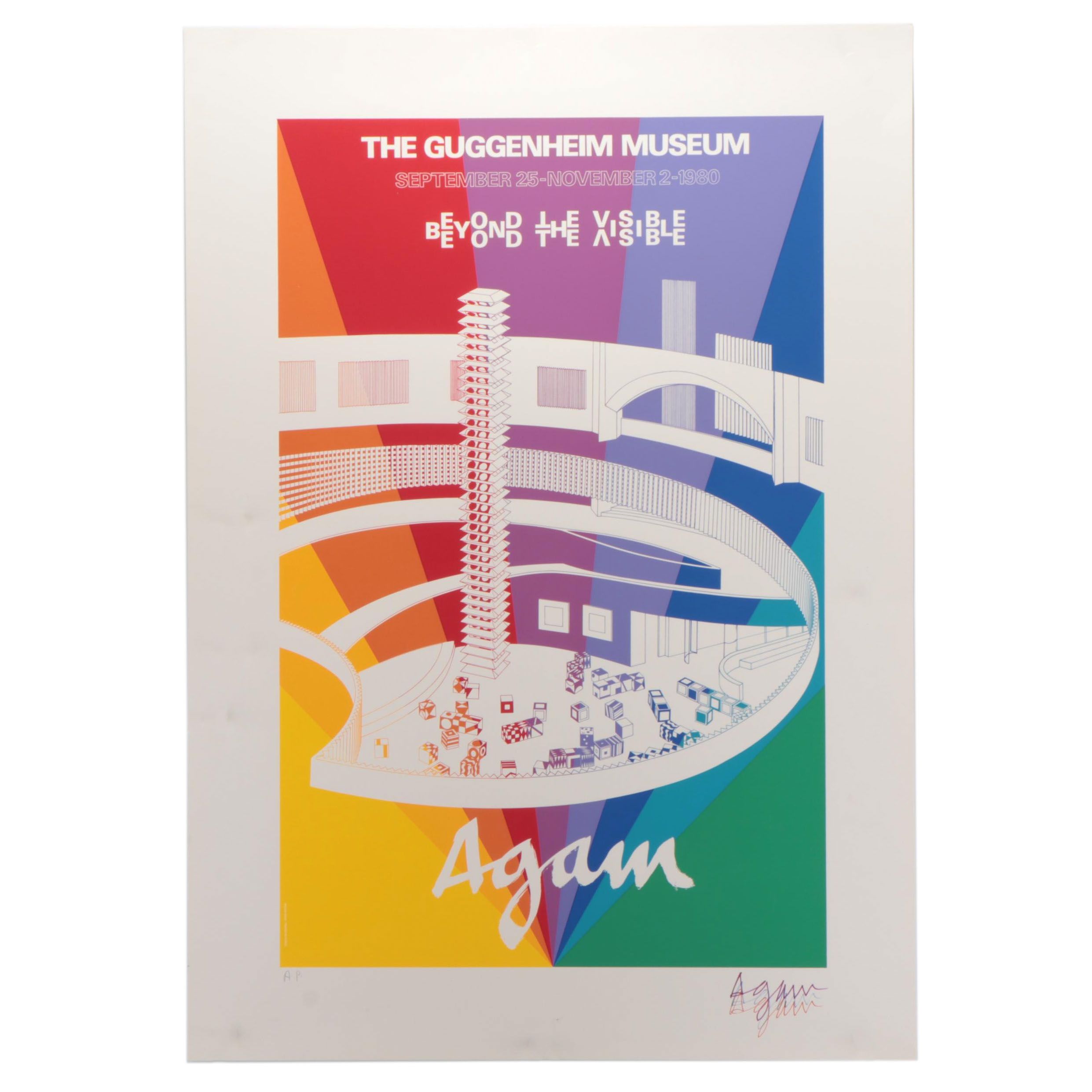 Yaacov Agam Serigraph Poster "Panoramagram V," Circa 1980