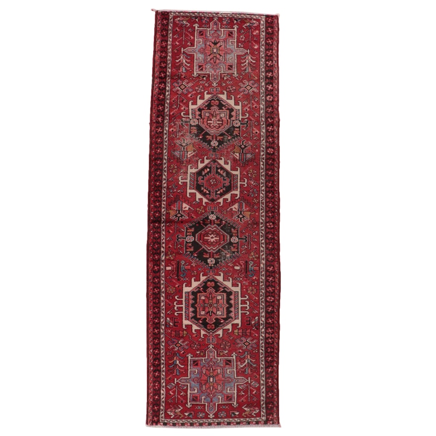 2'9 x 9'1 Hand-Knotted Persian Hamadan Carpet Runner