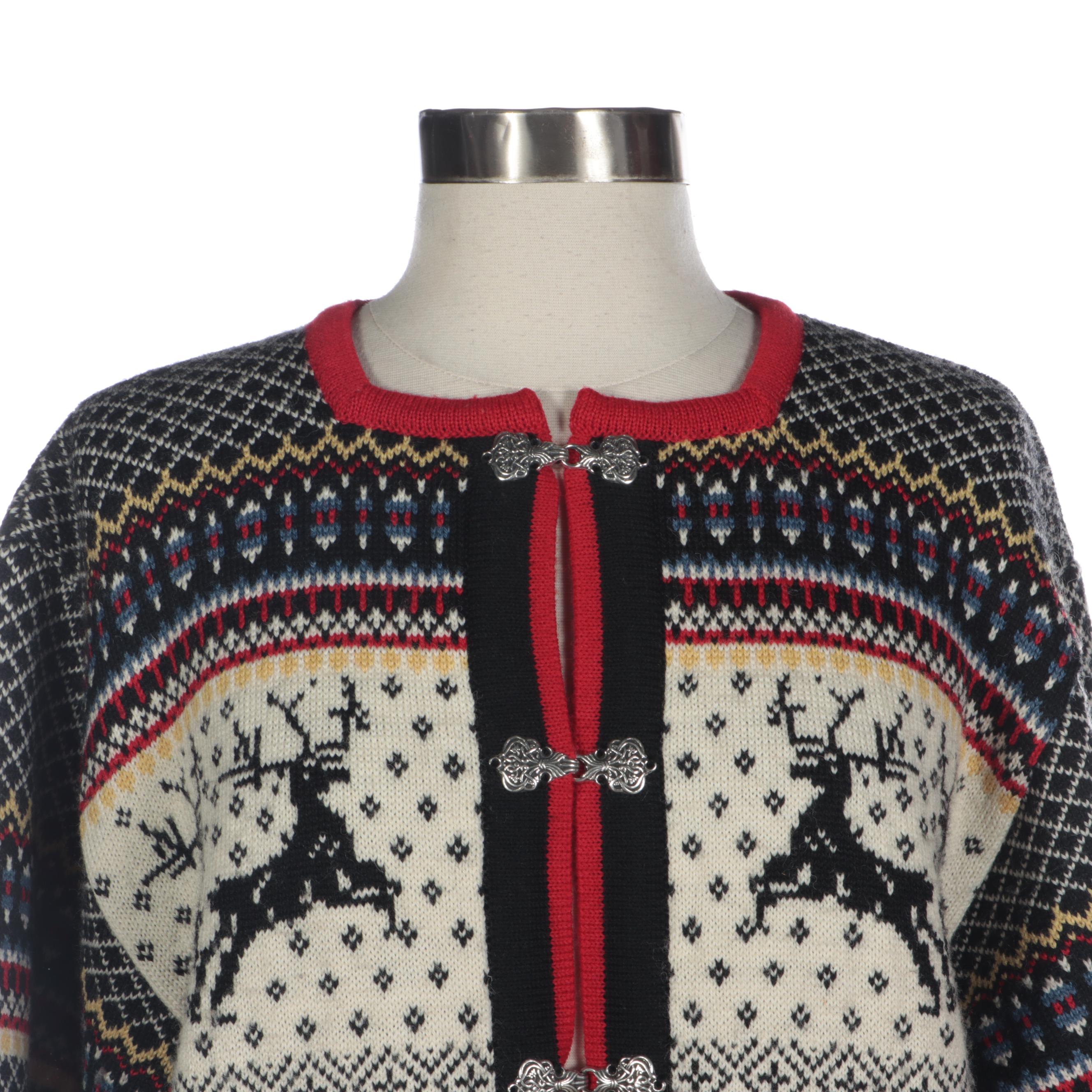 Skjæveland of Norway and Vrikke Wool Knit Cardigan Sweaters