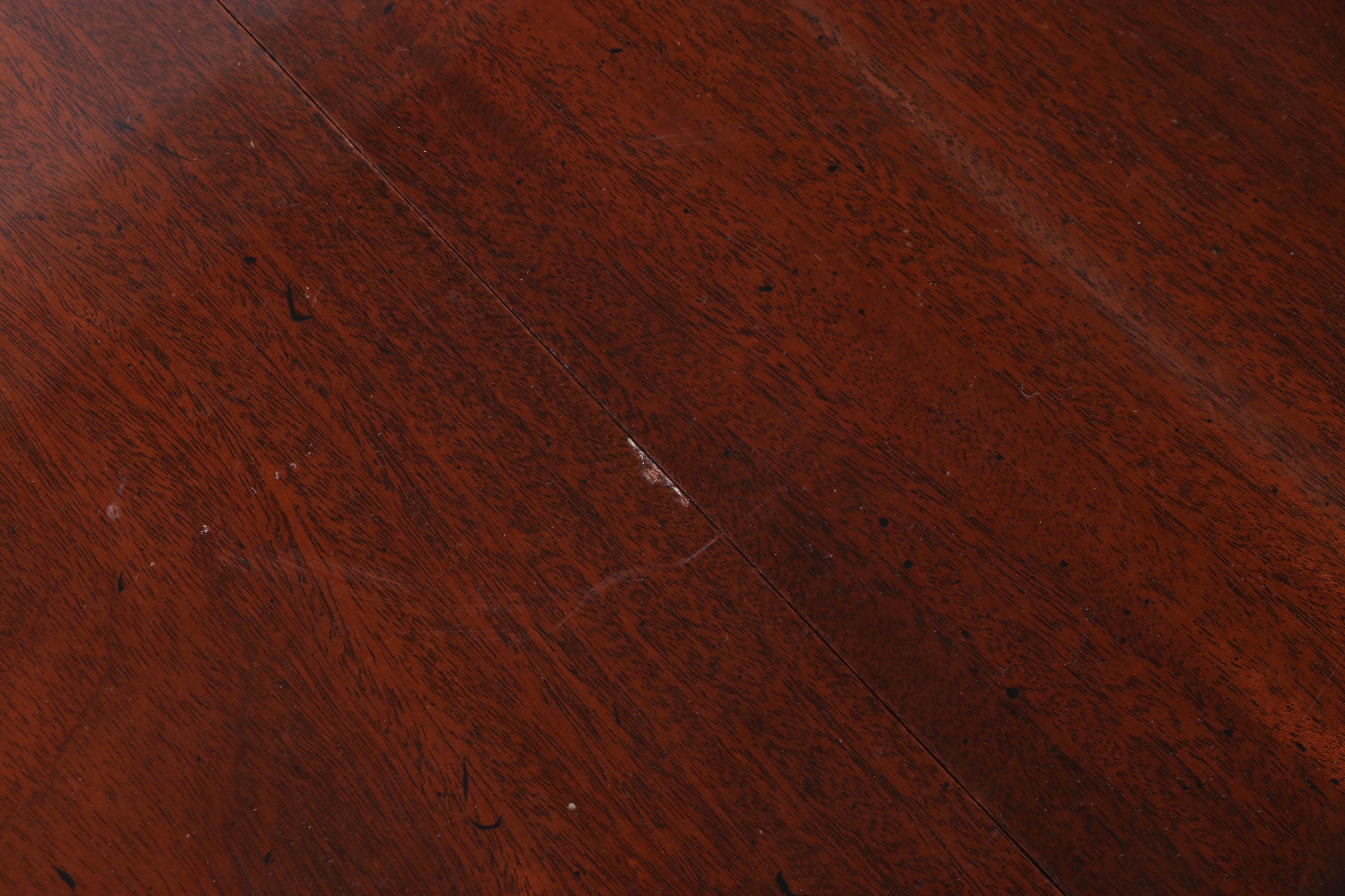 George III Style Double-Pedestal Dining Table, Late 20th Century