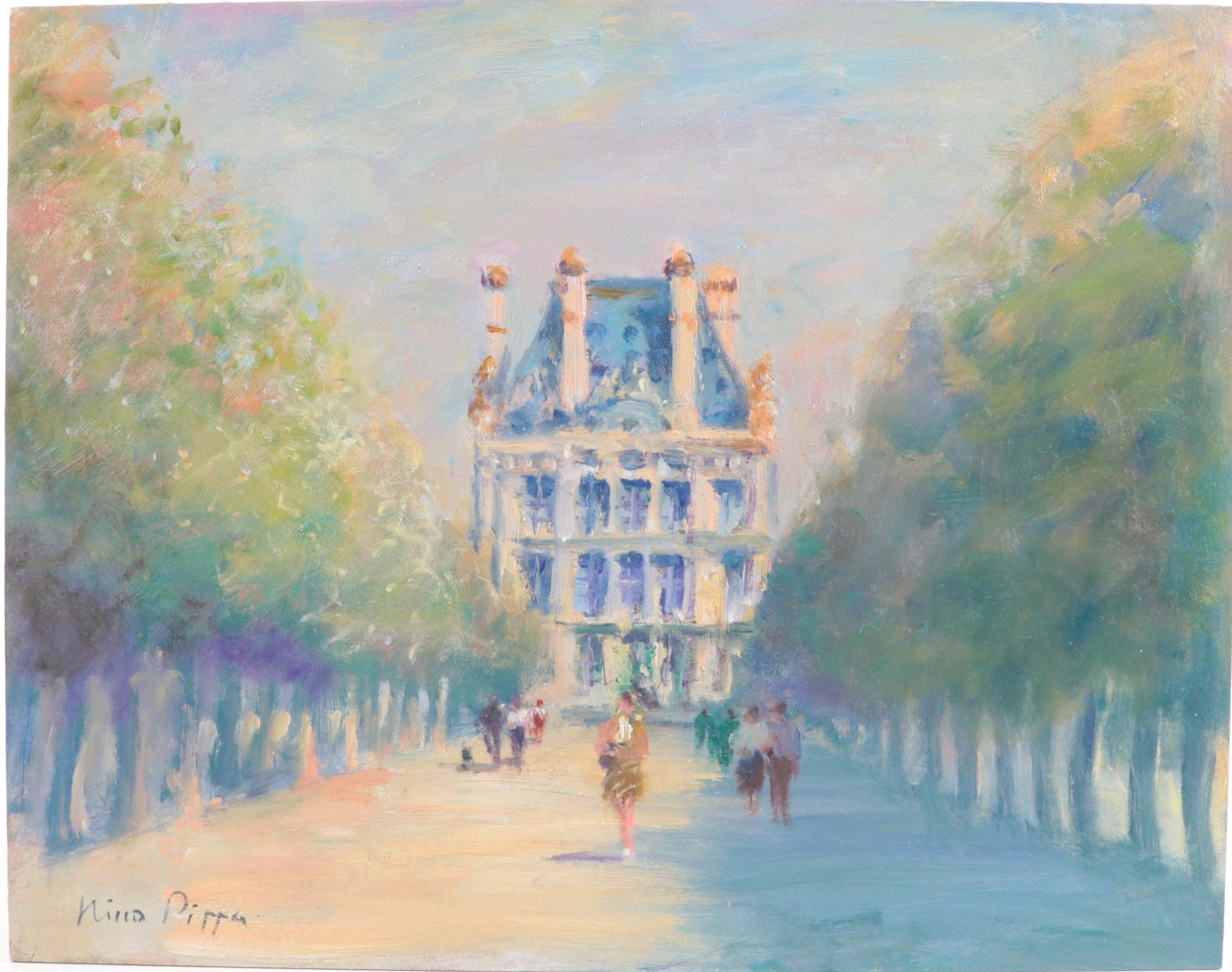 Nino Pippa Oil Painting "Paris - Tuileries Gardens," 2014