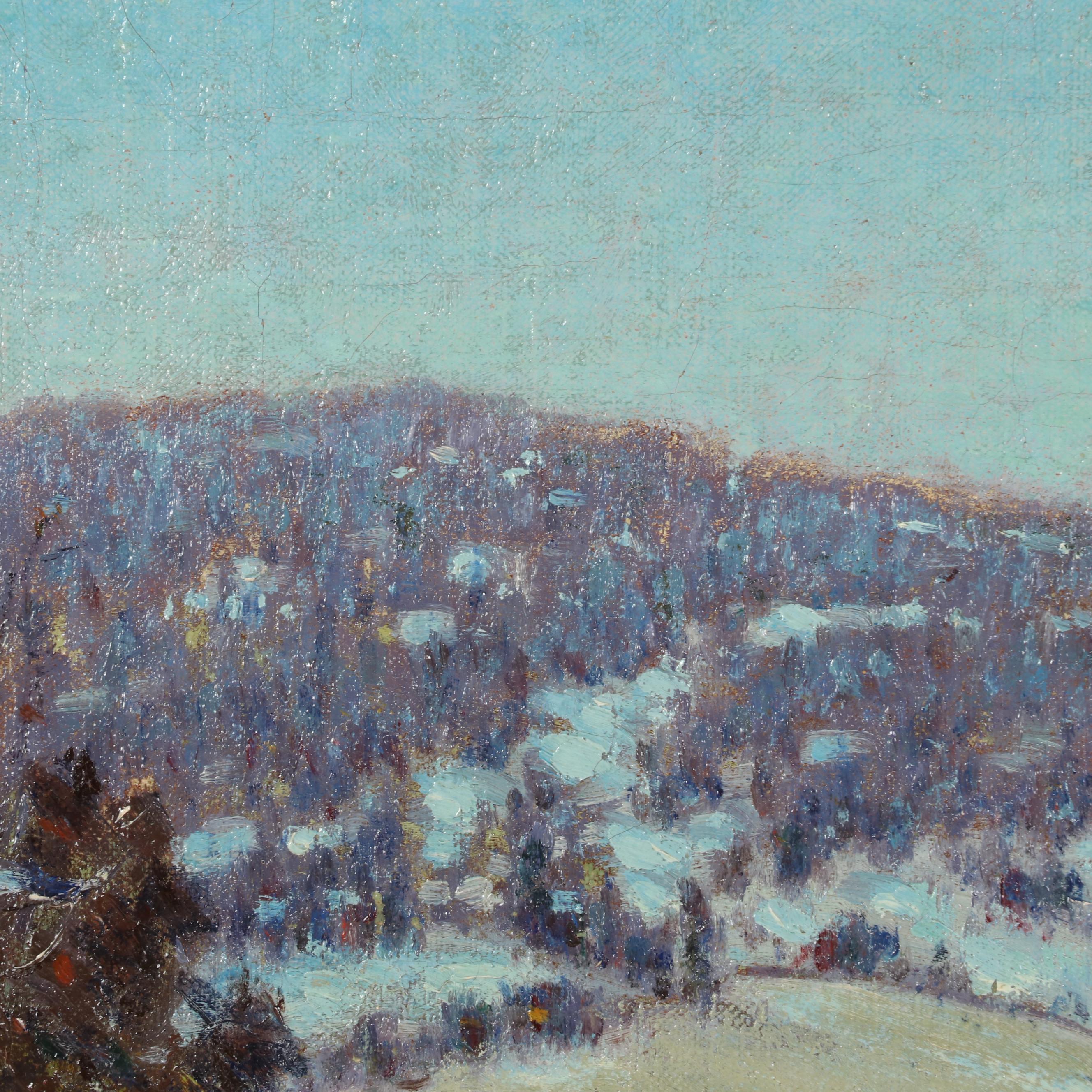 William Dalton Oil Painting "Winter View," Early-Mid 20th Century
