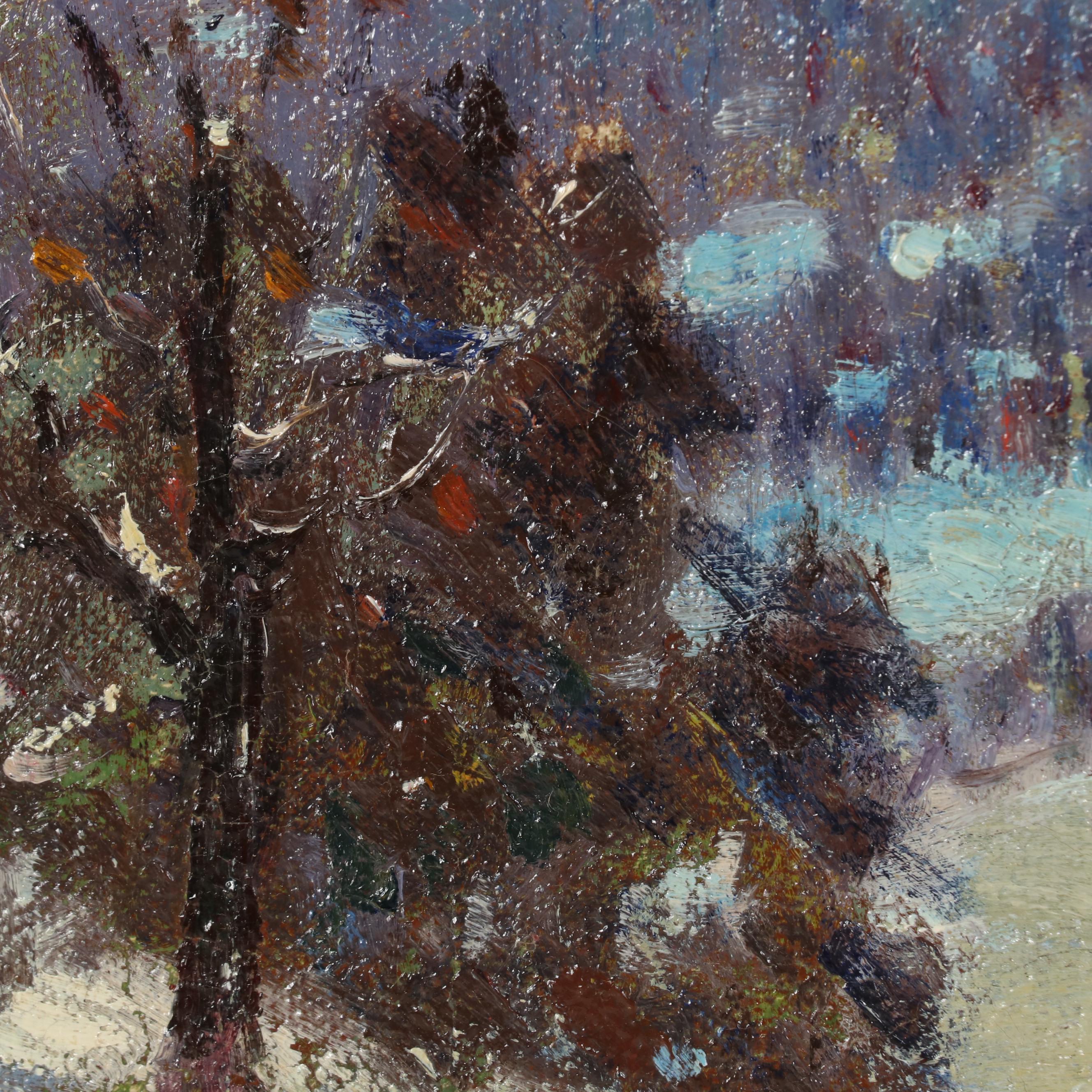 William Dalton Oil Painting "Winter View," Early-Mid 20th Century