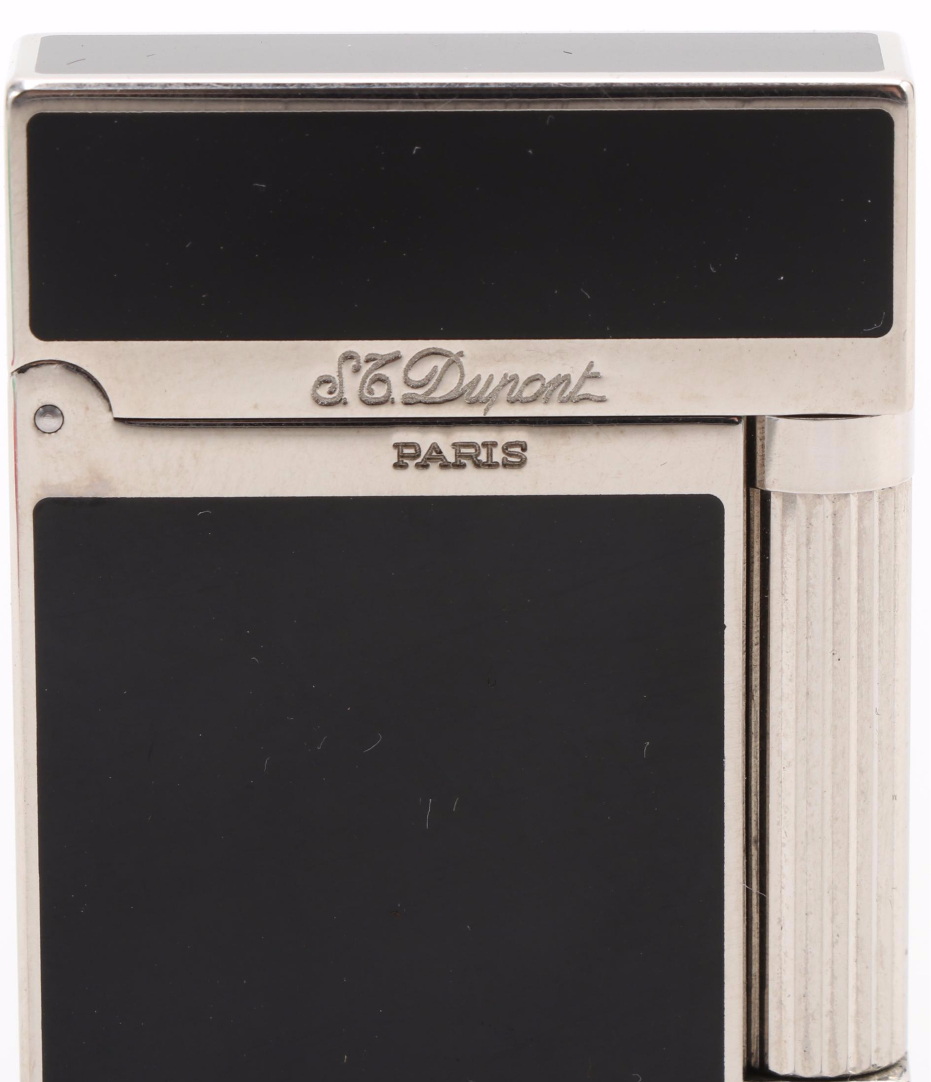 S.T. Dupont Ligne 2 Black Lacquer Lighter with Case