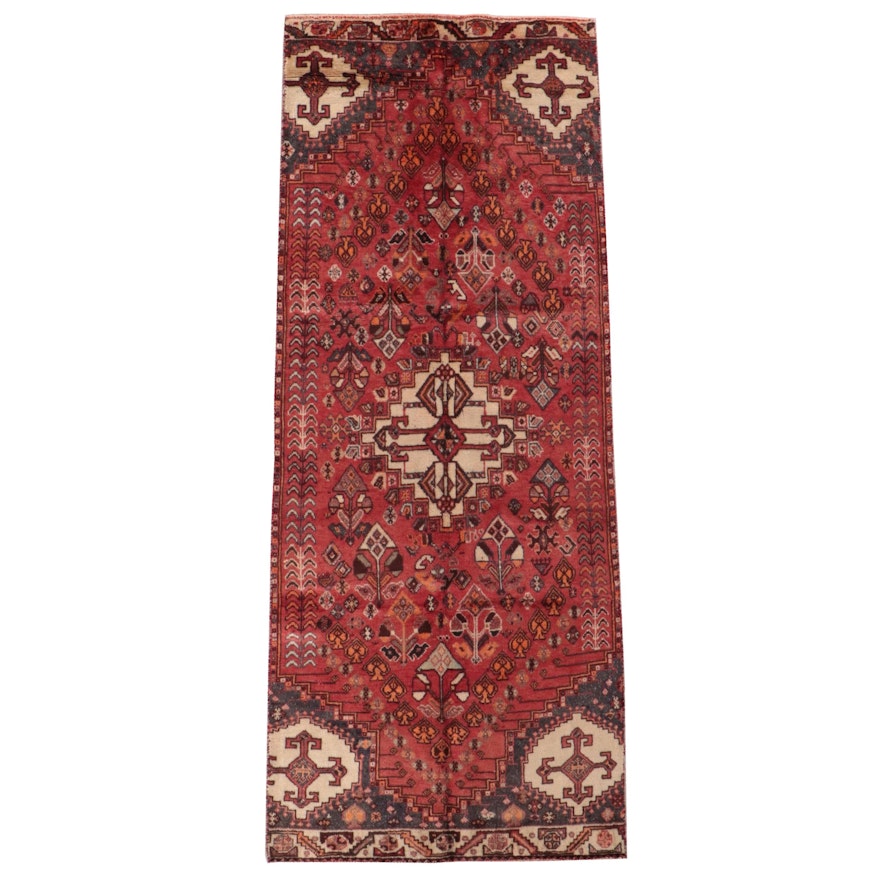 3'3 x 8'8 Hand-Knotted Persian Qashqai Long Rug