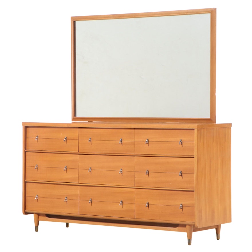 Cavalier Mid-Century Modern Dresser with Mirror
