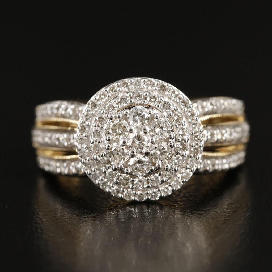 Sterling 1.02 CTW Diamond Ring