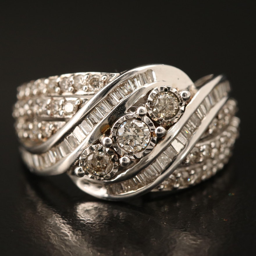 Sterling 1.02 CTW Diamond Ring