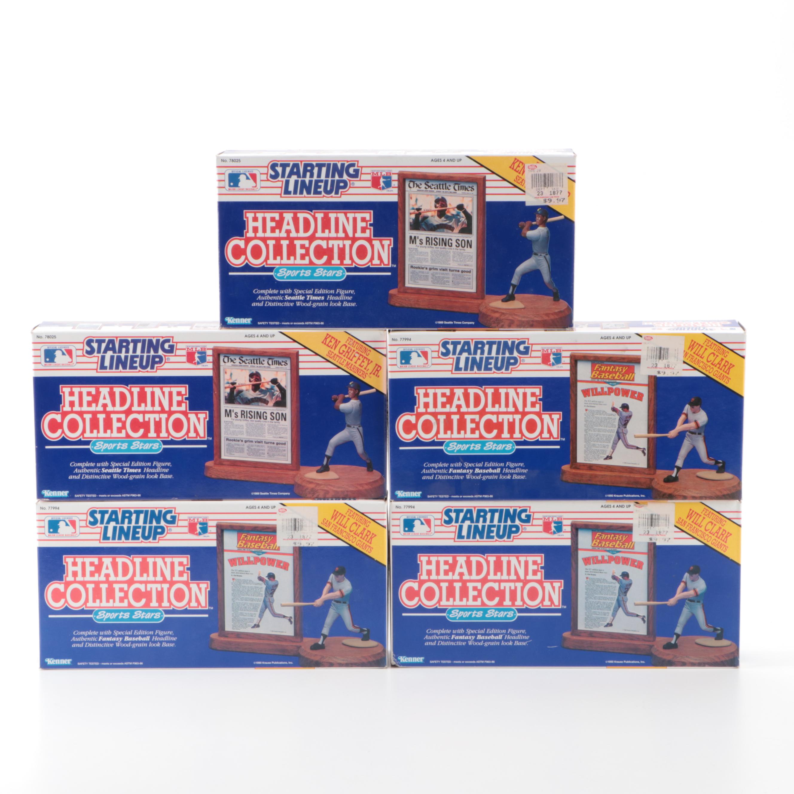 Kenner Starting Lineup Headline Collection Ken Griffey Jr. and More Figures