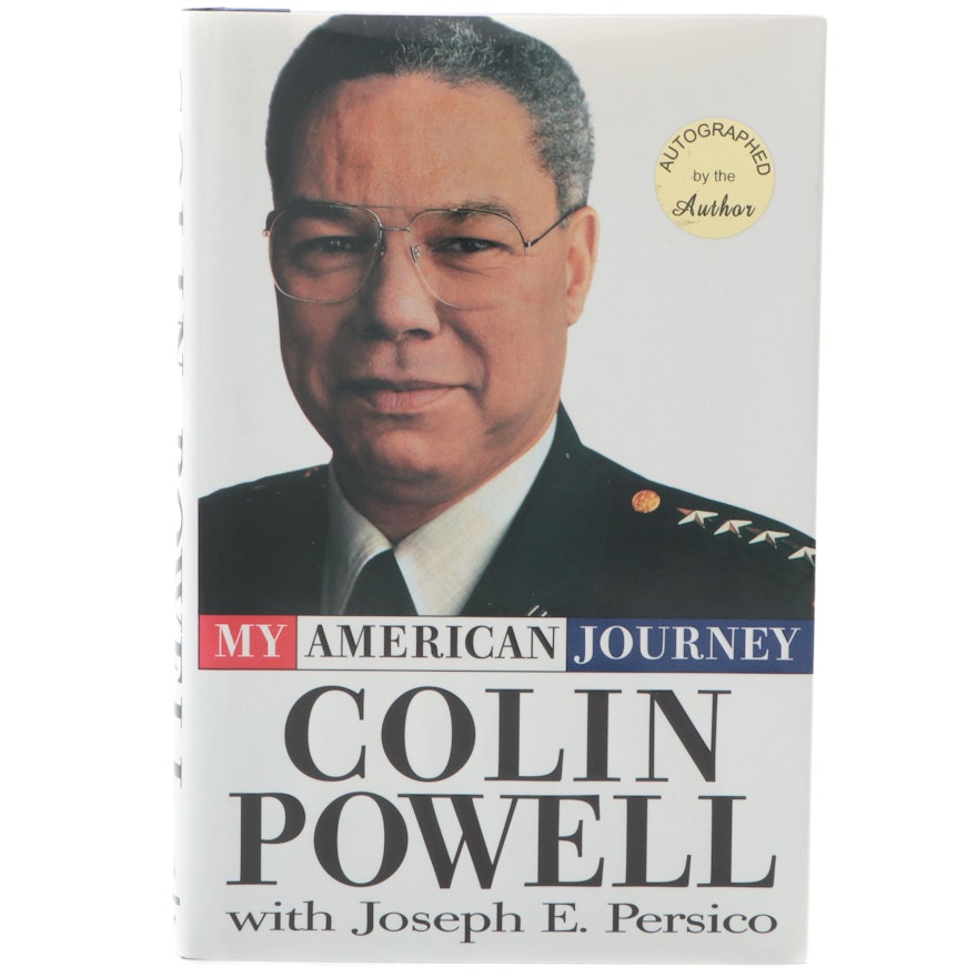 Flat Signed First Edition "My American Journey" by Colin Powell, 1995
