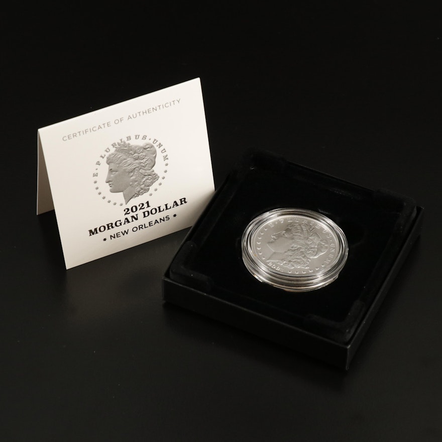 2021 Morgan Silver Dollar with New Orleans Mint Mark