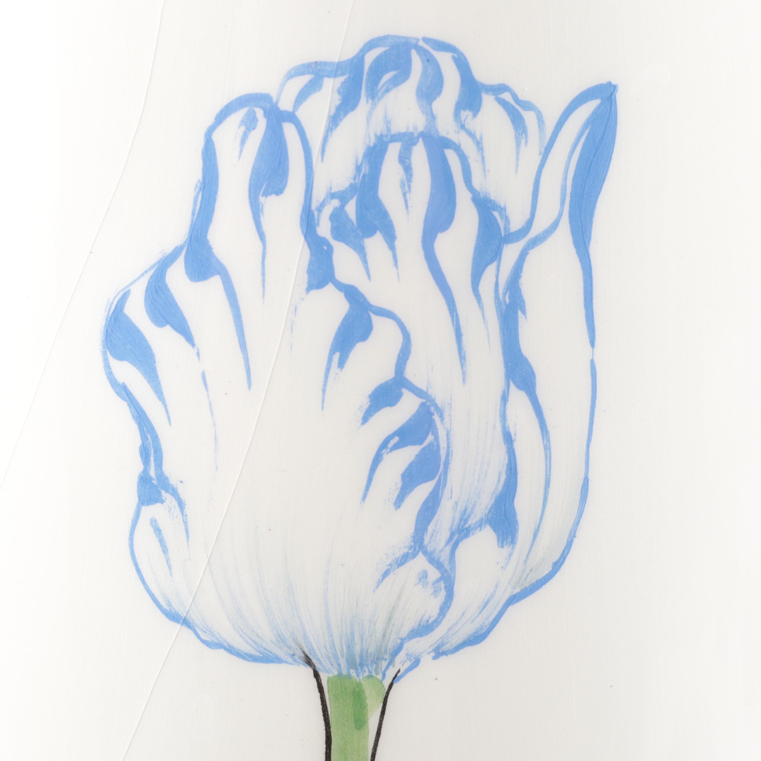 Este of Italy for Tiffany & Co. Hand-Painted Ceramic Tulip Pitcher